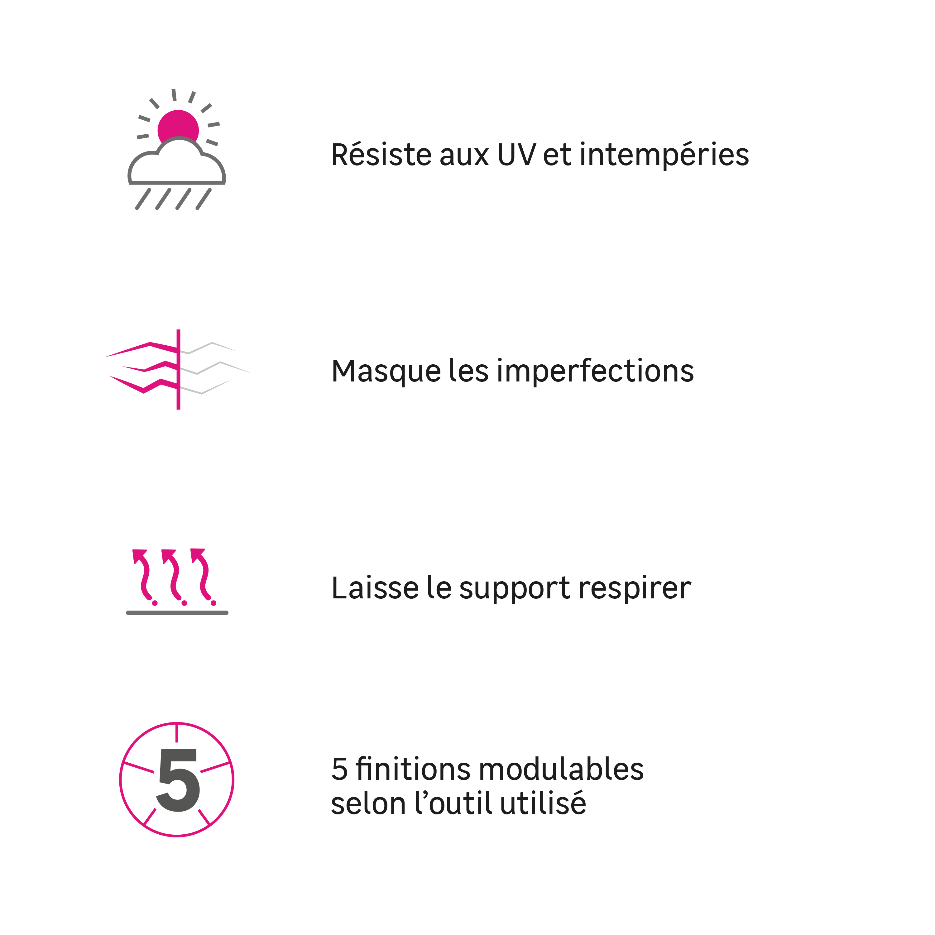 Crépi façade Neuve ou ancienne LUXENS, blanc, 7 kg - 4