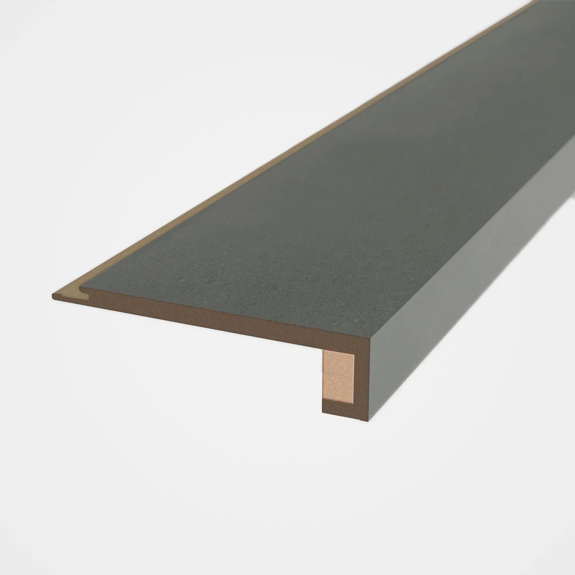 Pack de 2 mamperlanes hdf efecto madera gris ruacana 91,4x11x3,5cm