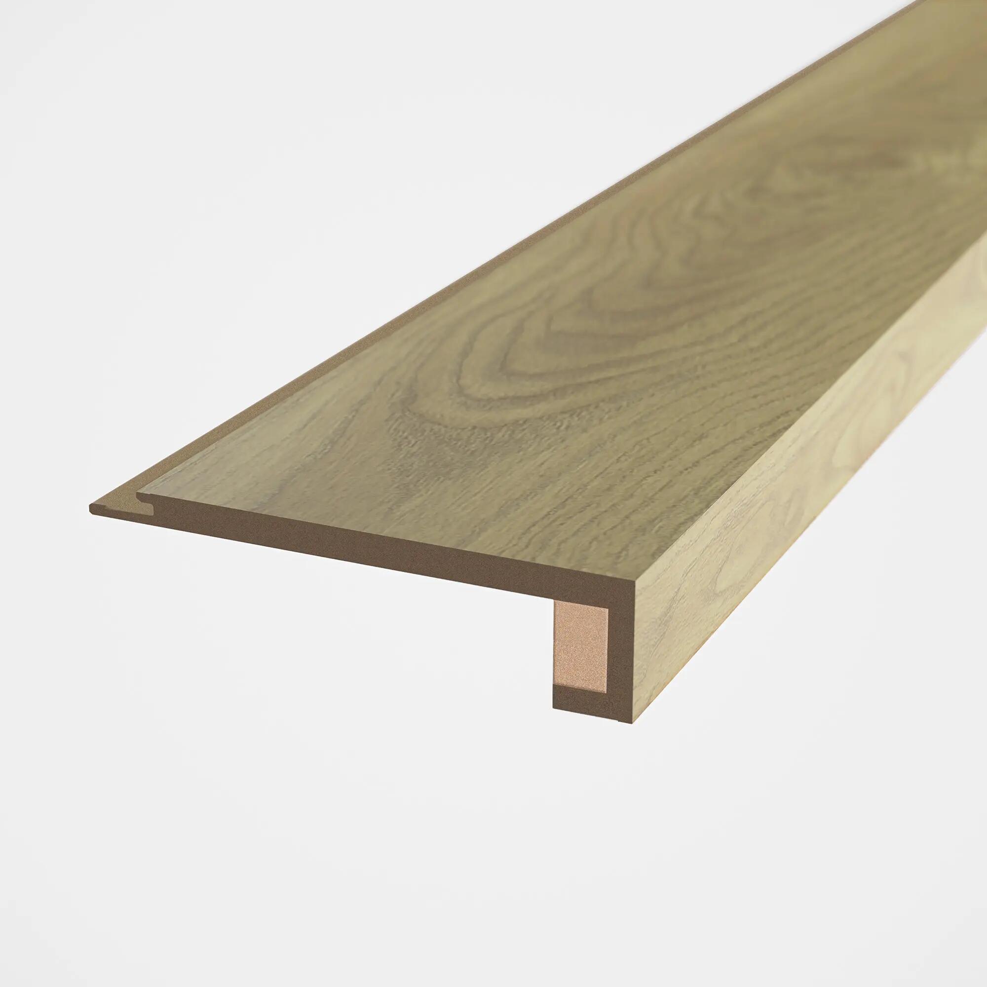 Pack de 2 mamperlanes de spc color madera natural new doñana 122x11x3,5cm