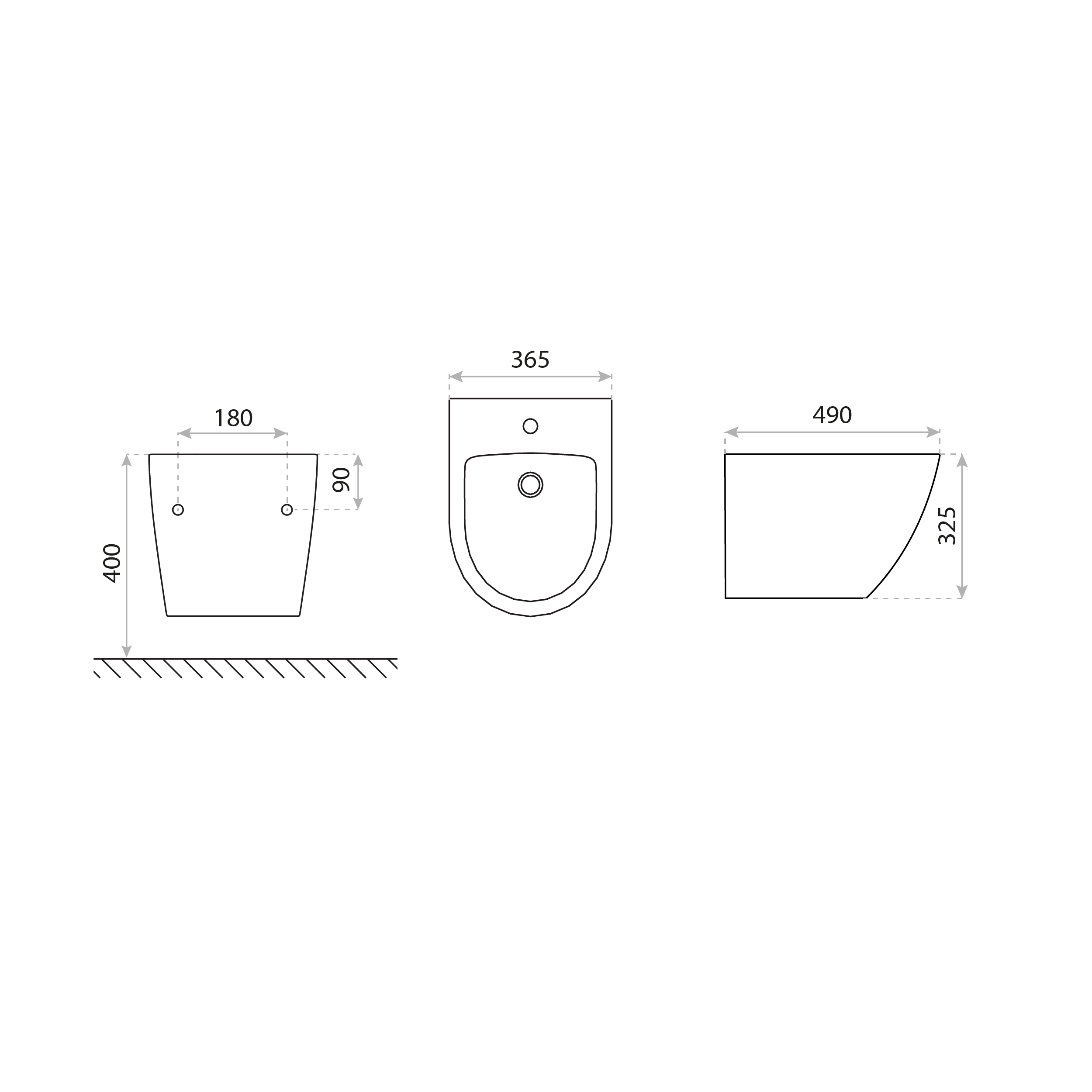 Bidet wiszący ALICE DOMINO - 2