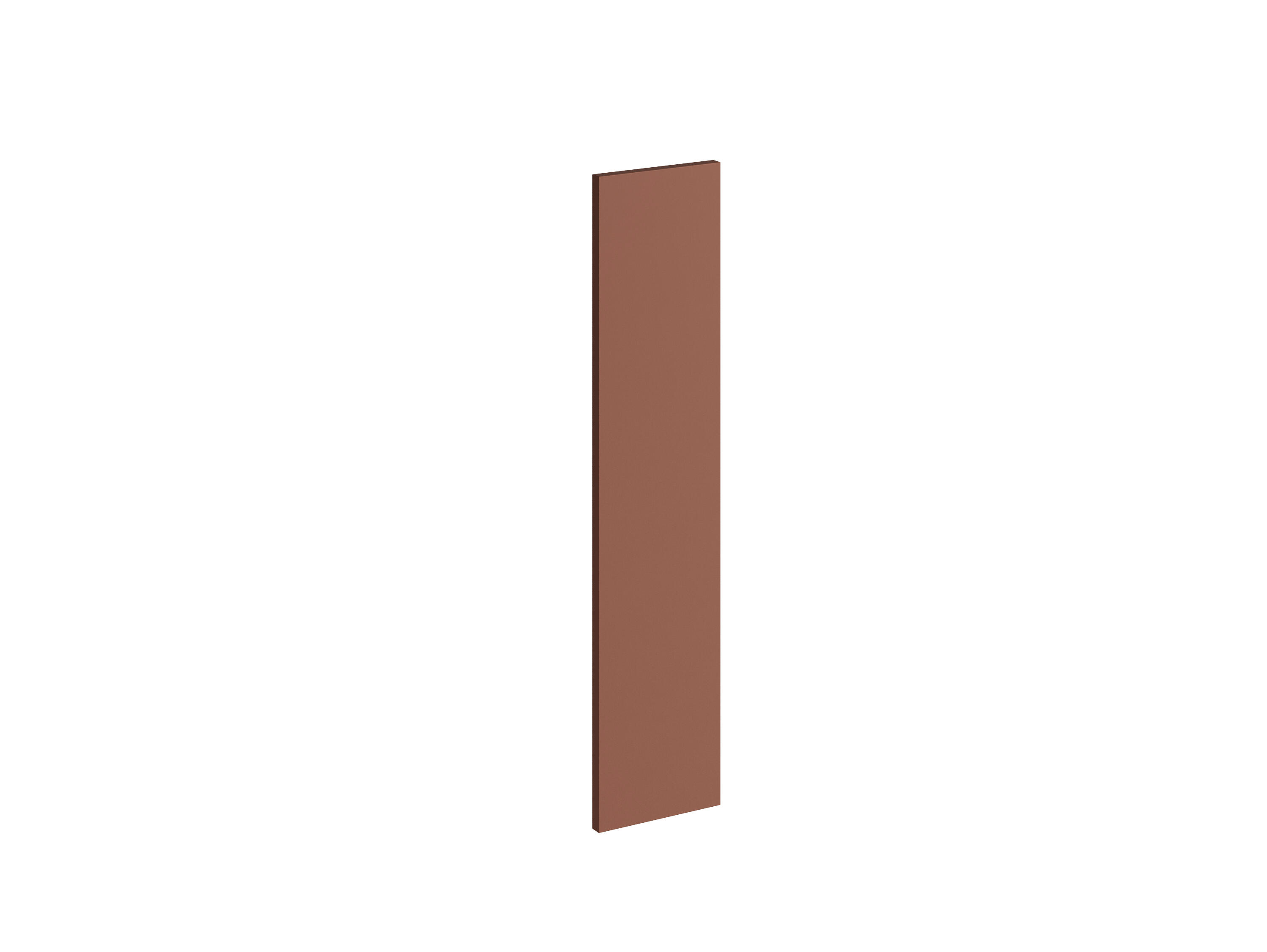 Regleta angular de cocina atenas terracota mate h 76.8 - 90 x 90 cm