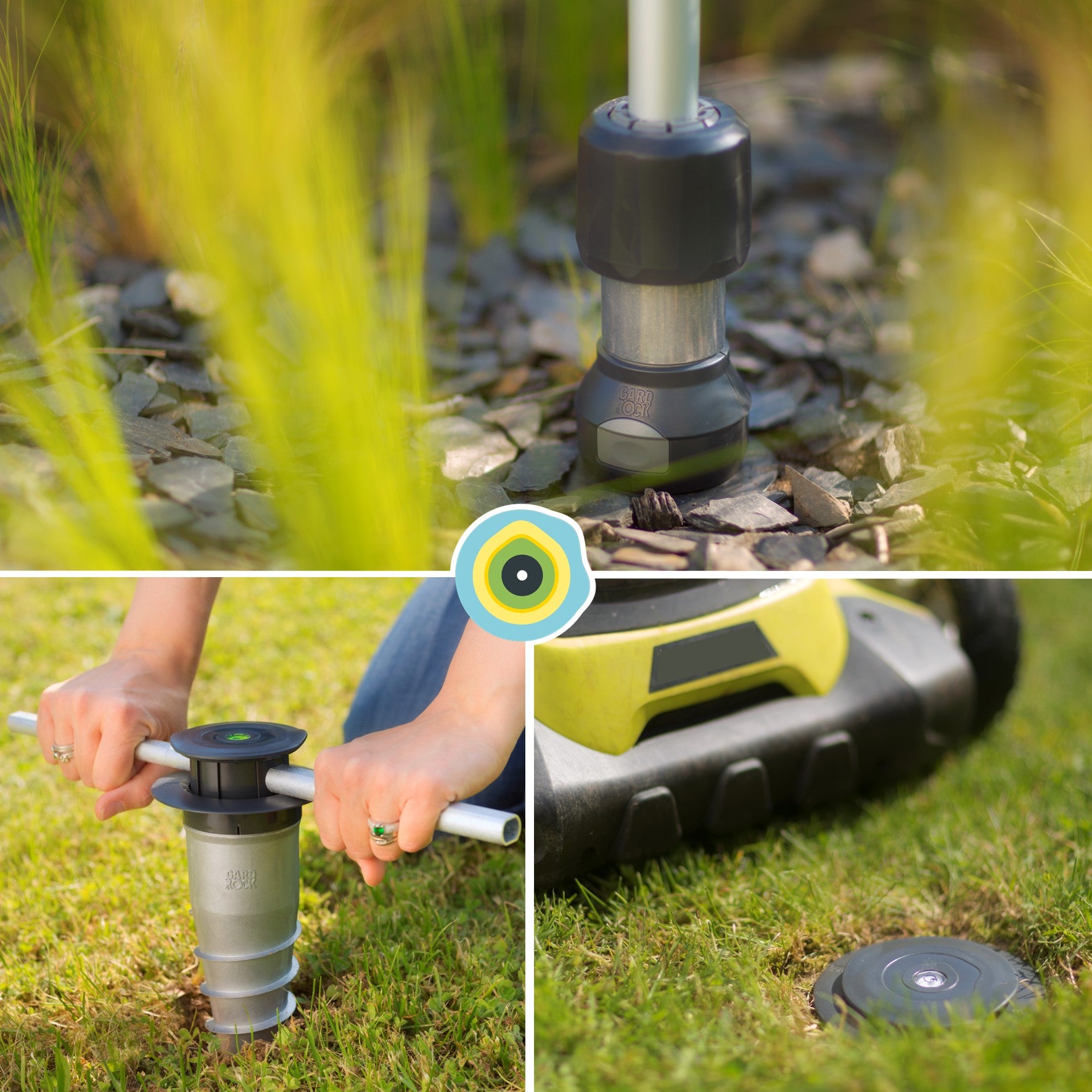 Pied pour parasol droit à clipser sur la base d’ancrage - 5