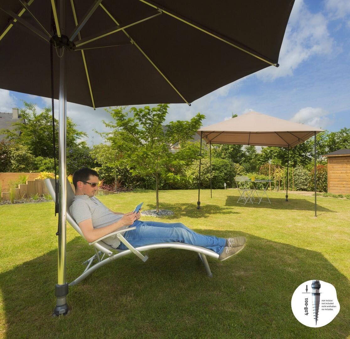 Pied pour parasol droit à clipser sur la base d’ancrage - 3