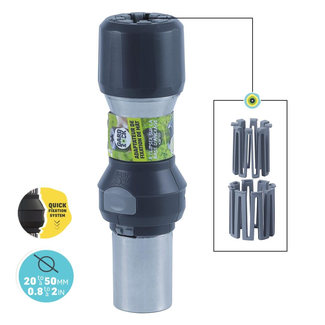 Pied pour parasol droit à clipser sur la base d’ancrage - 4