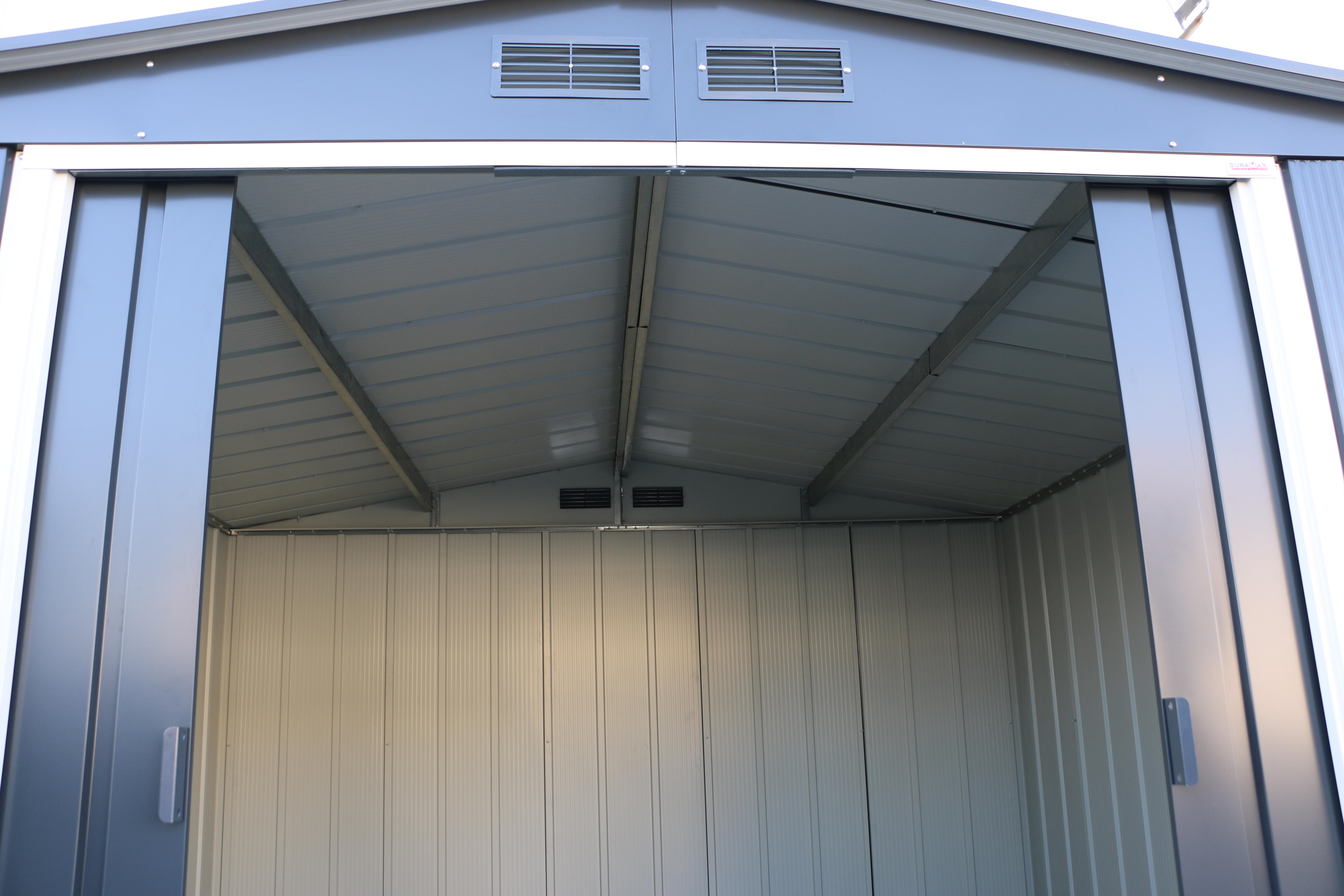 Abri de jardin métal DURAMAX épaisseur 0.33mm , 9.72m² - 2