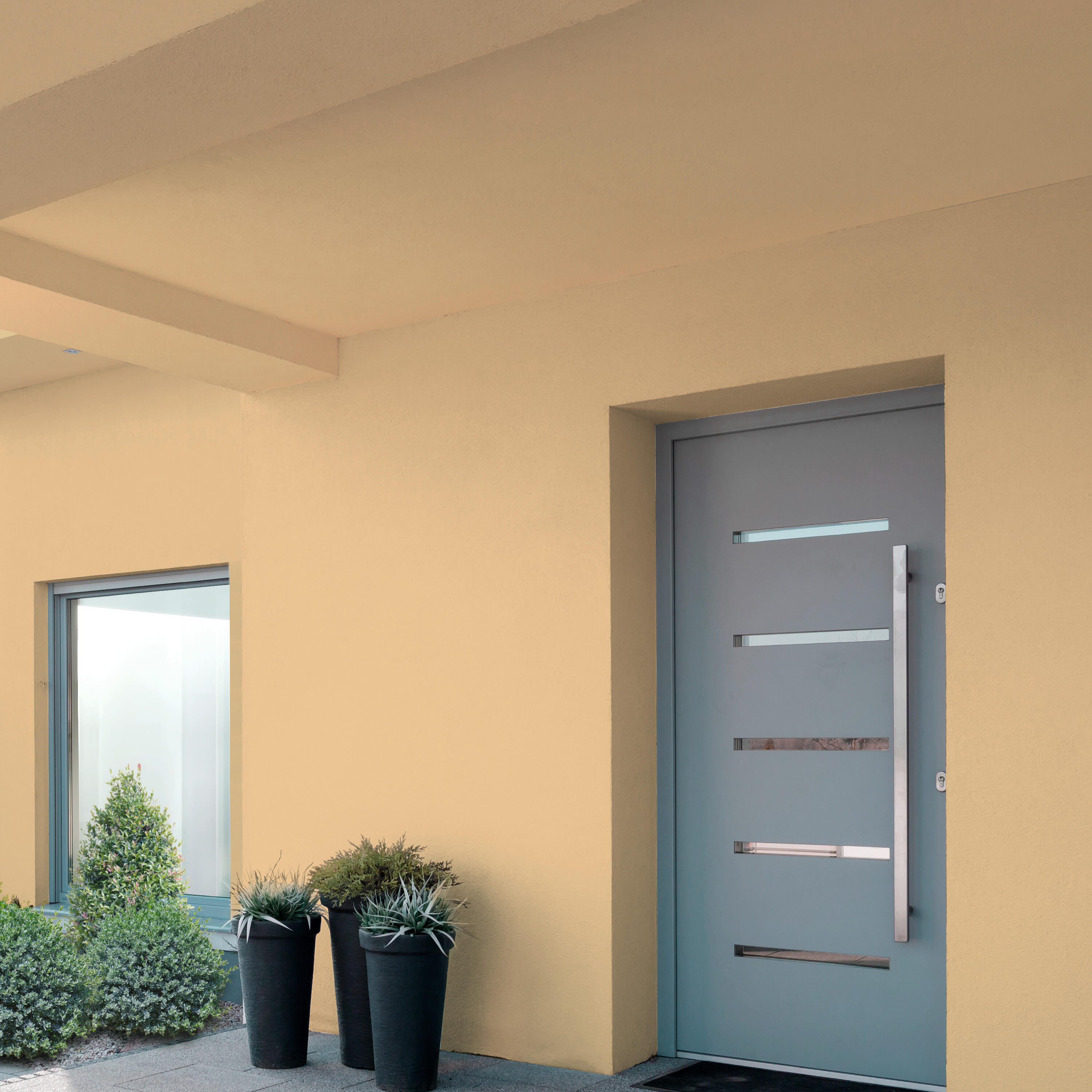 Pintura exterior color tierra para fachada, hormigón LUXENS mate 4 L ...