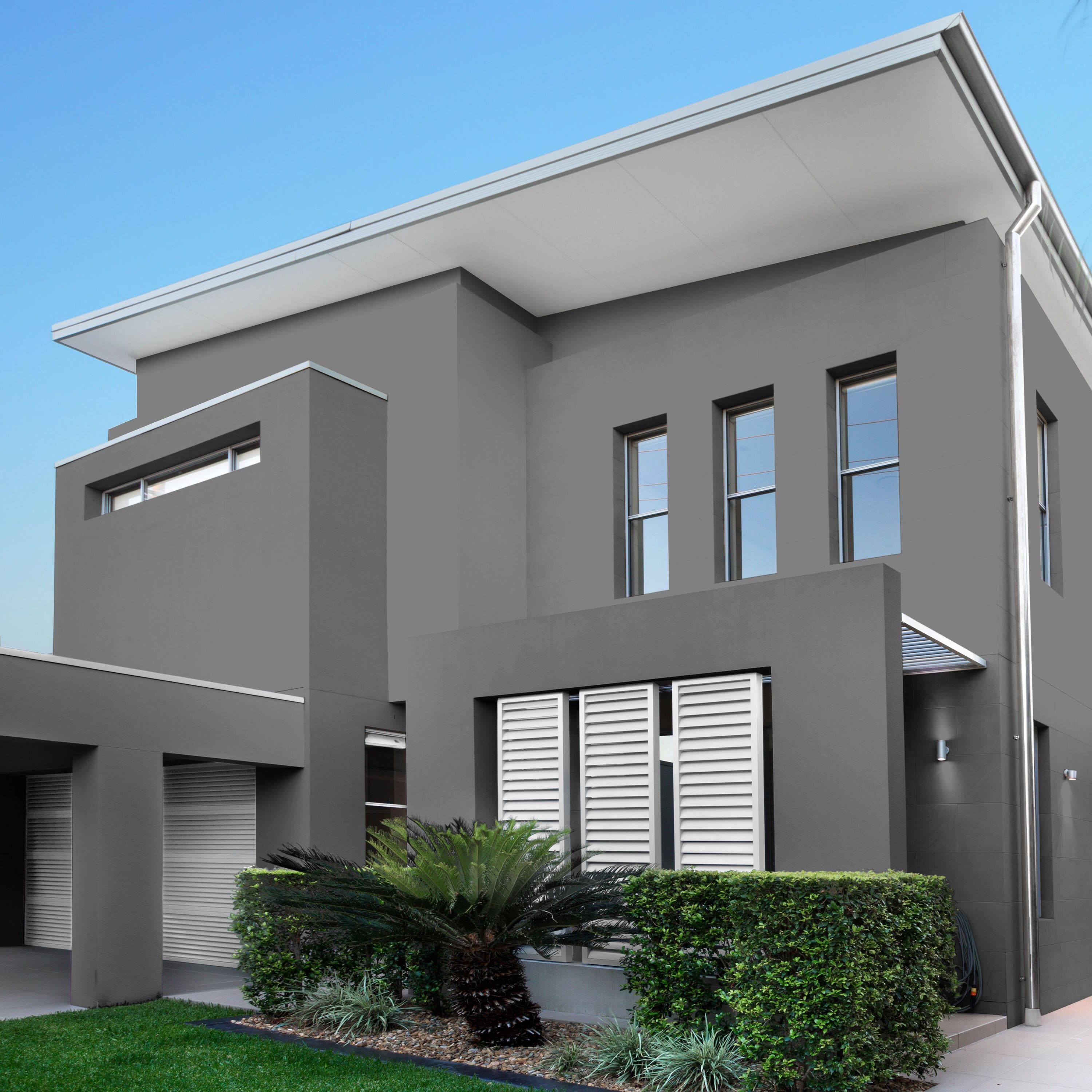 Tinta exterior LUXENS MATE 8 ANOS 4L CINZENTO AÇO - 8