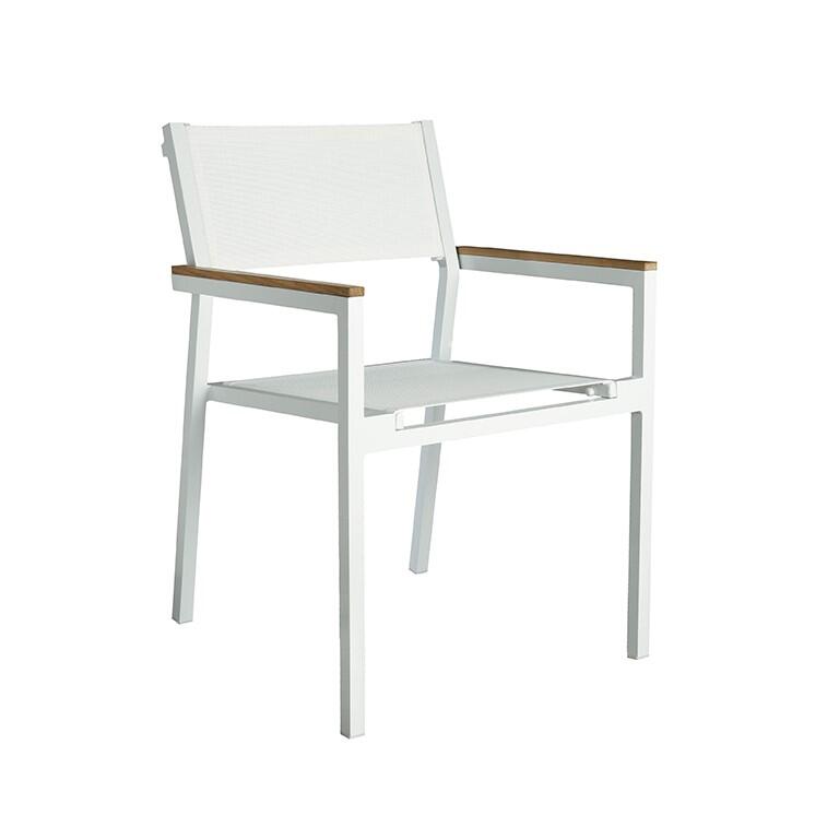 Sillón de jardín de aluminio shio blanco