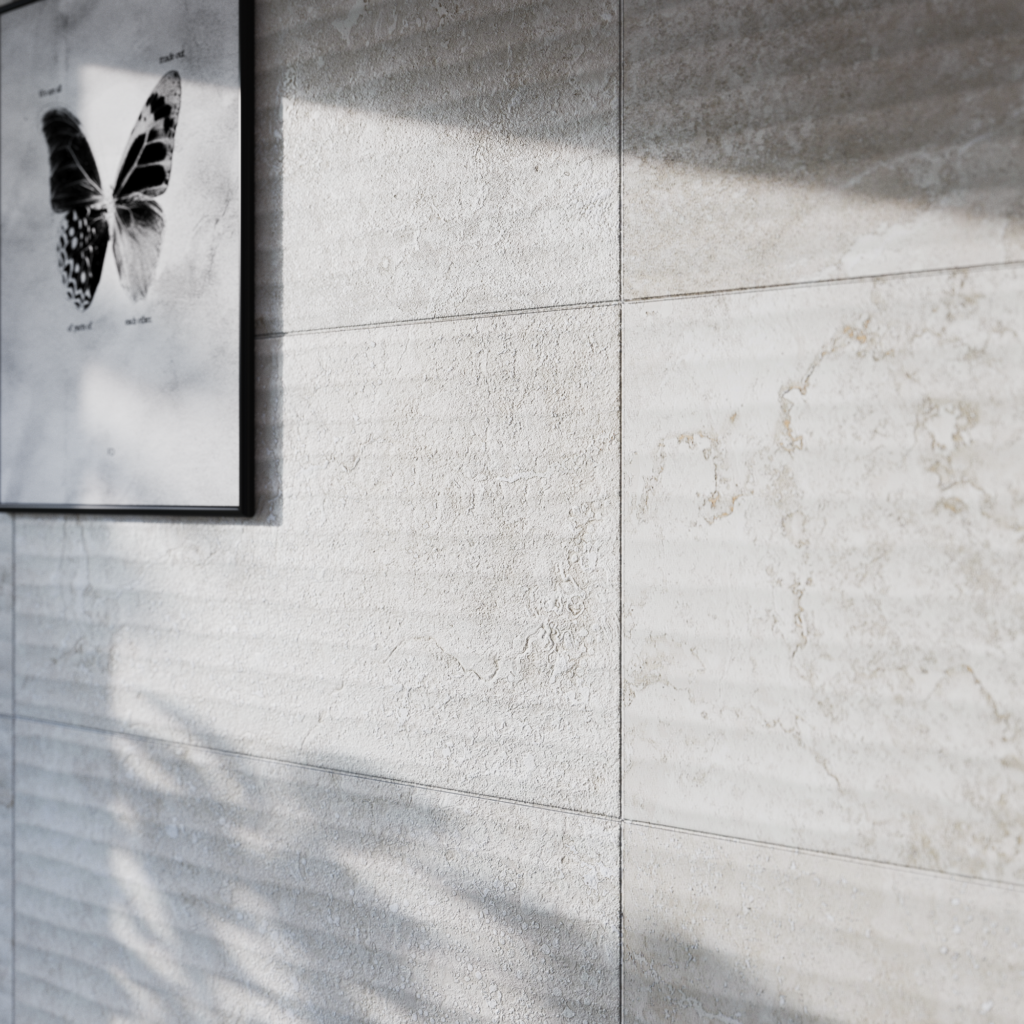 Azulejo cerámico lakos efecto piedra light grey 3d 30x60 cm artens