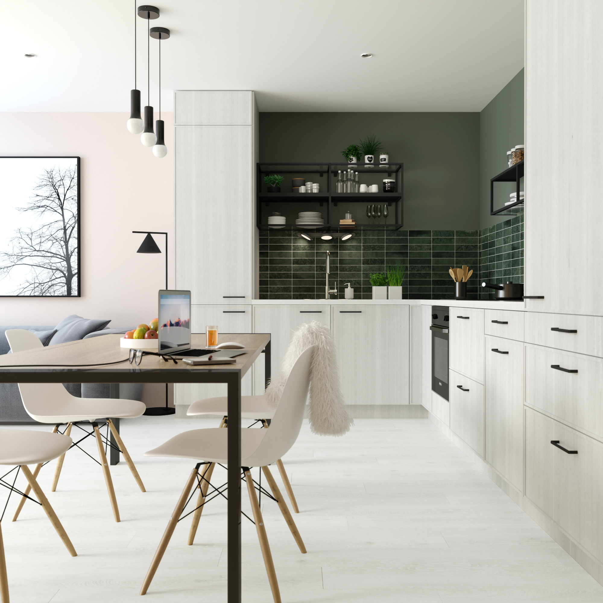 Pavimento vinílico SPC click flutuante Bodil forte Artens 4 mm BL005 - 2