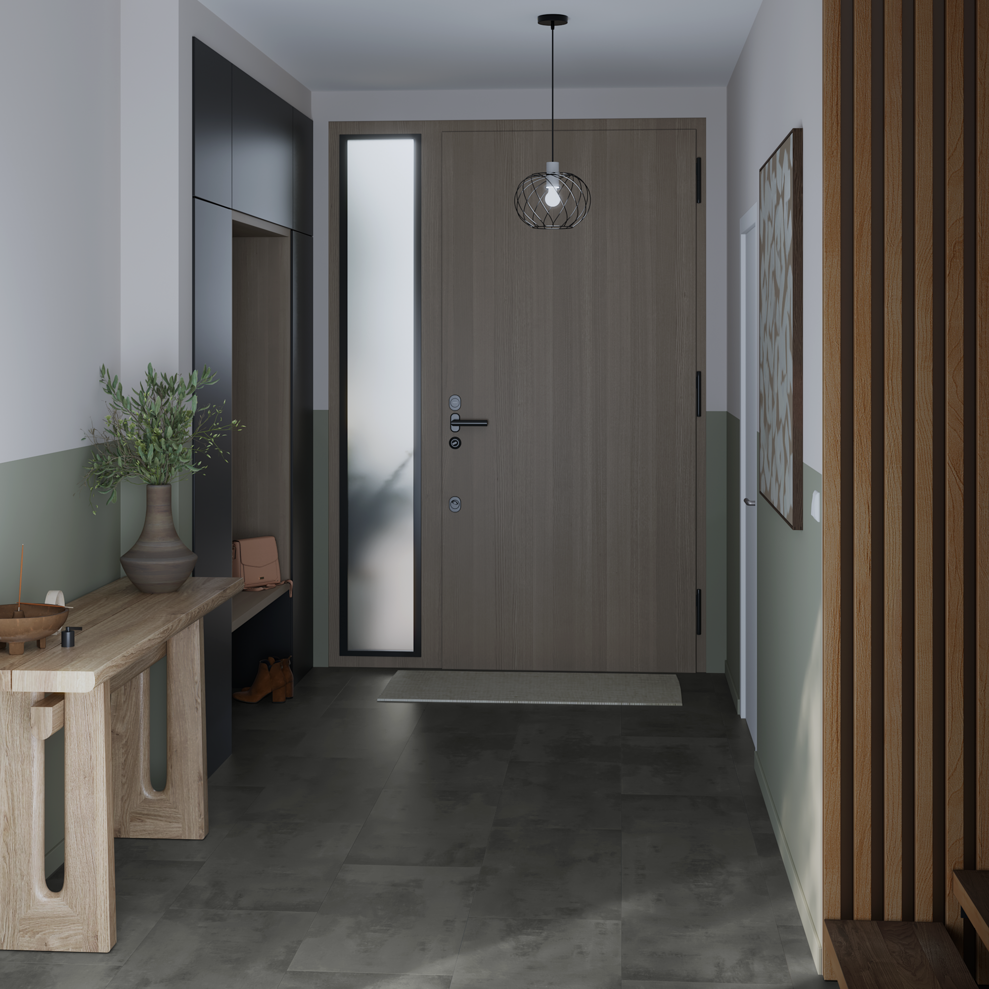 Echantillon Dalle PVC clipsable Intenso ARTENS Seren gris foncé - 3