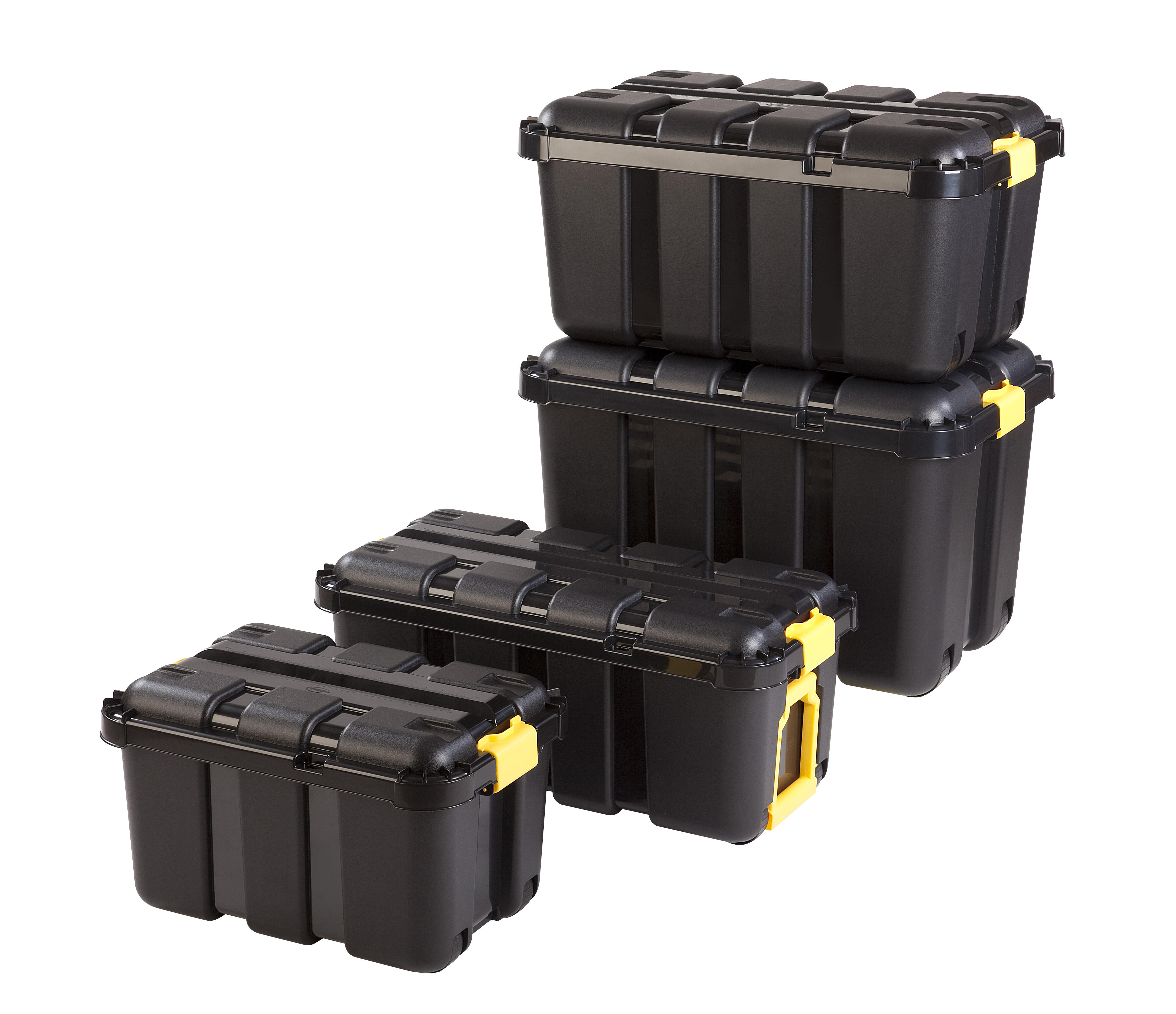 Contenitore in polipropilene TONTARELLI Boxone L 52 x H 52 x P 79, 150 lt cm nero - 5