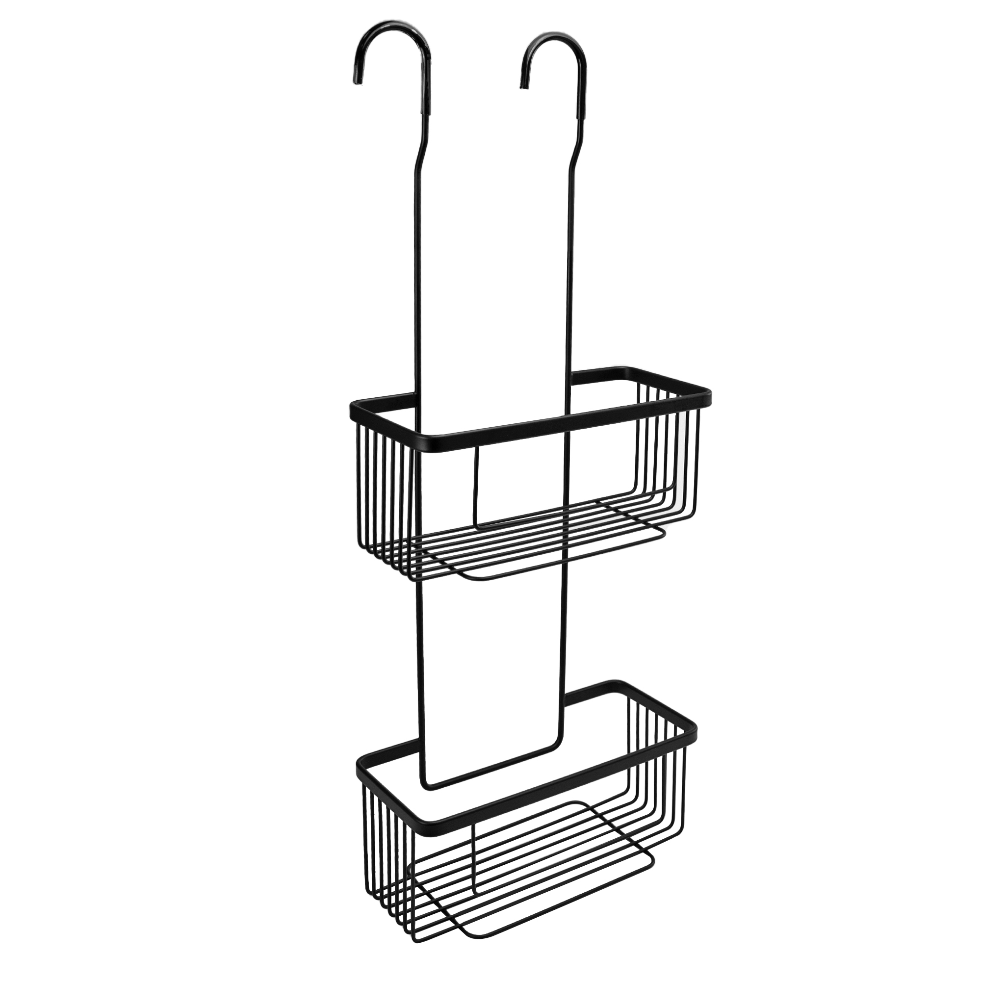 Organizador de ducha cesto ducha negro 26x65x11 cm