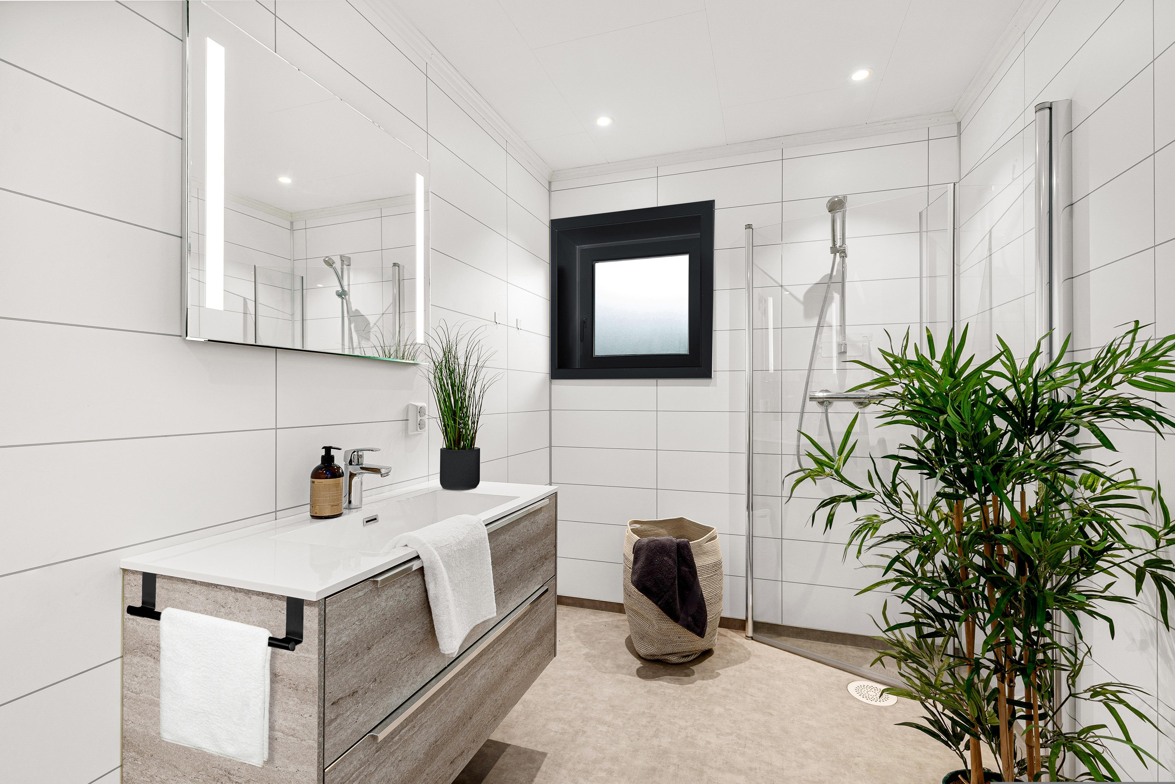 Toalheiro de barra 38X6CM PRETO MATE - 2