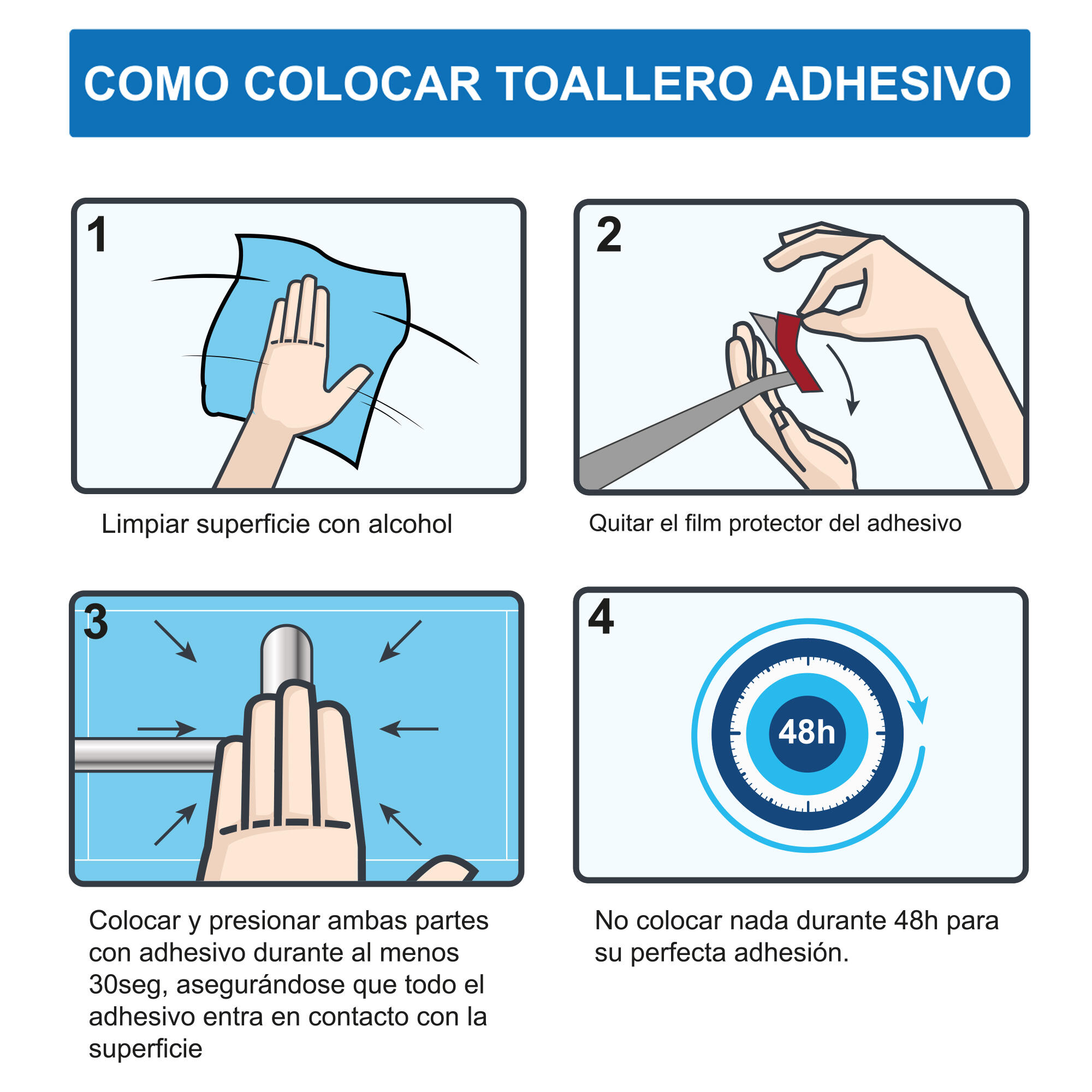 Toalheiro ADESIVO 40 - 8