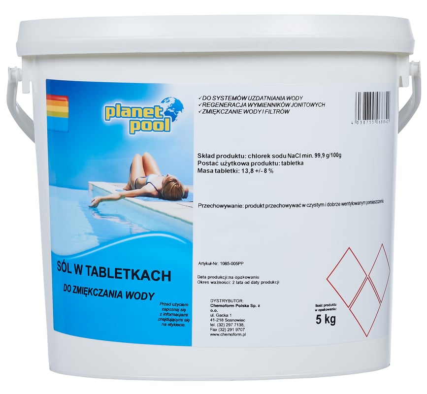Sól basenowa w tabletkach 5 kg