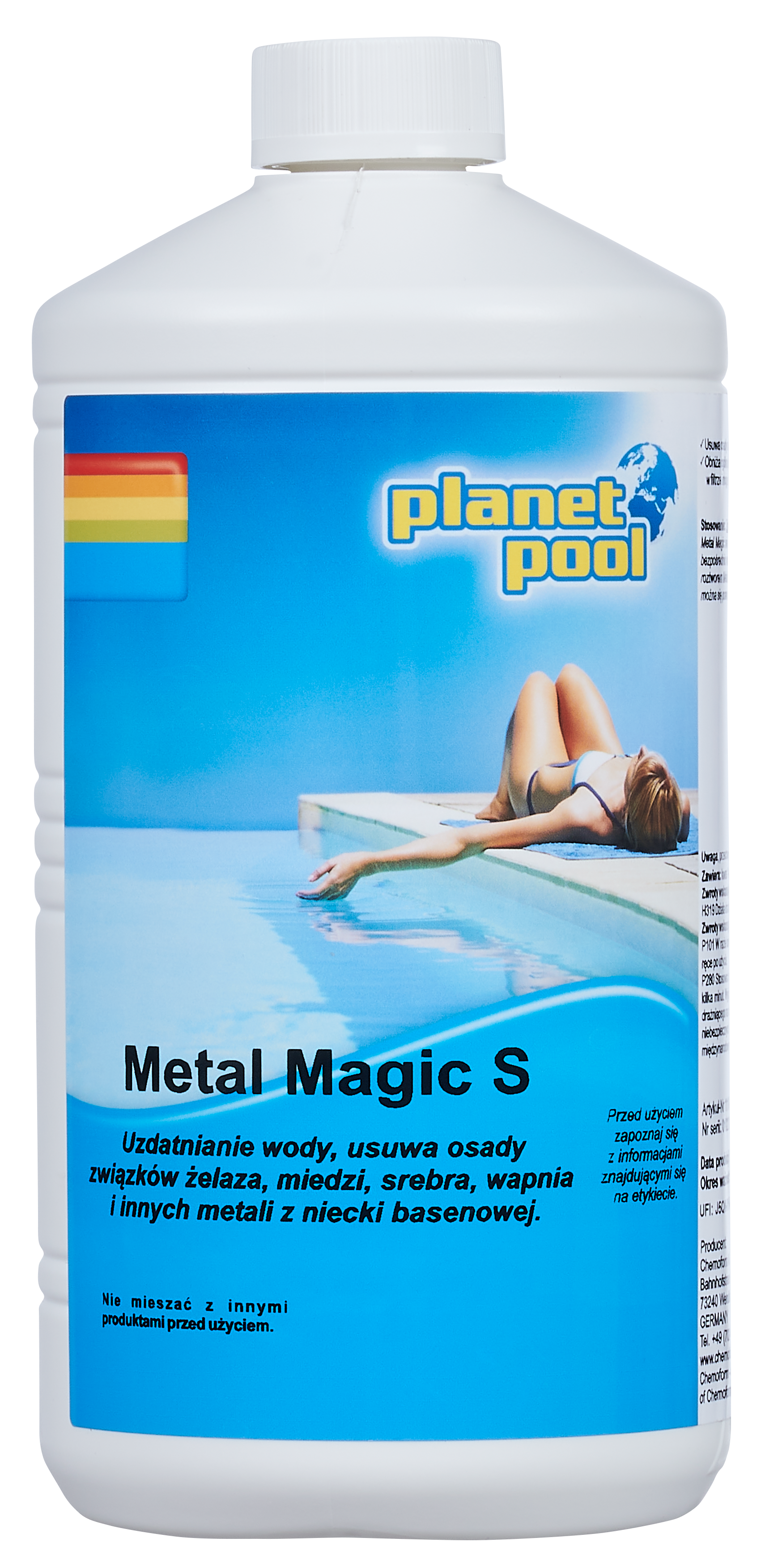 Preparat do usuwania metali z wody basenowej oczyszczacz Metal Magic S