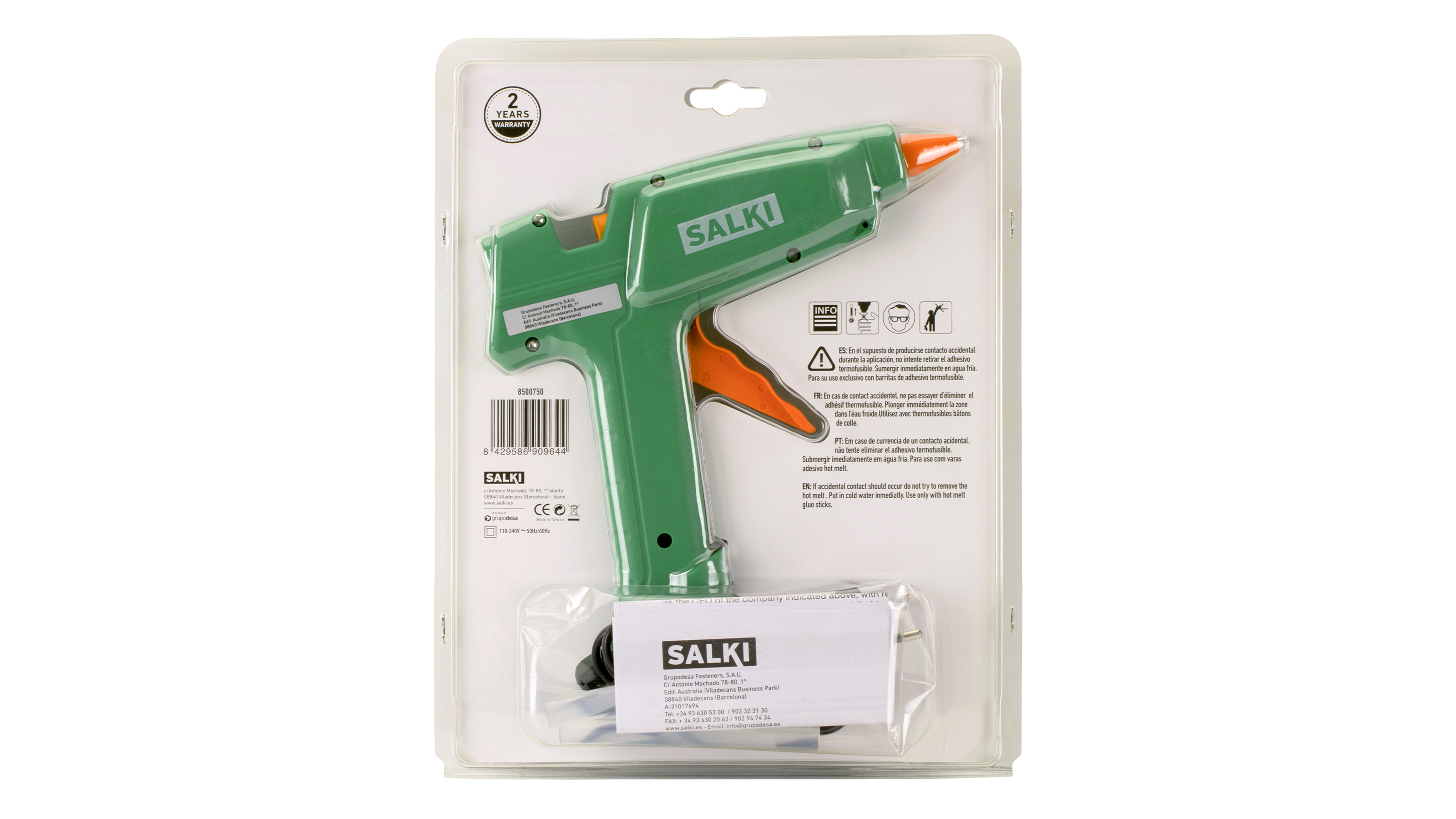 Pistola de cola termofusible SALKI 150 W - 9