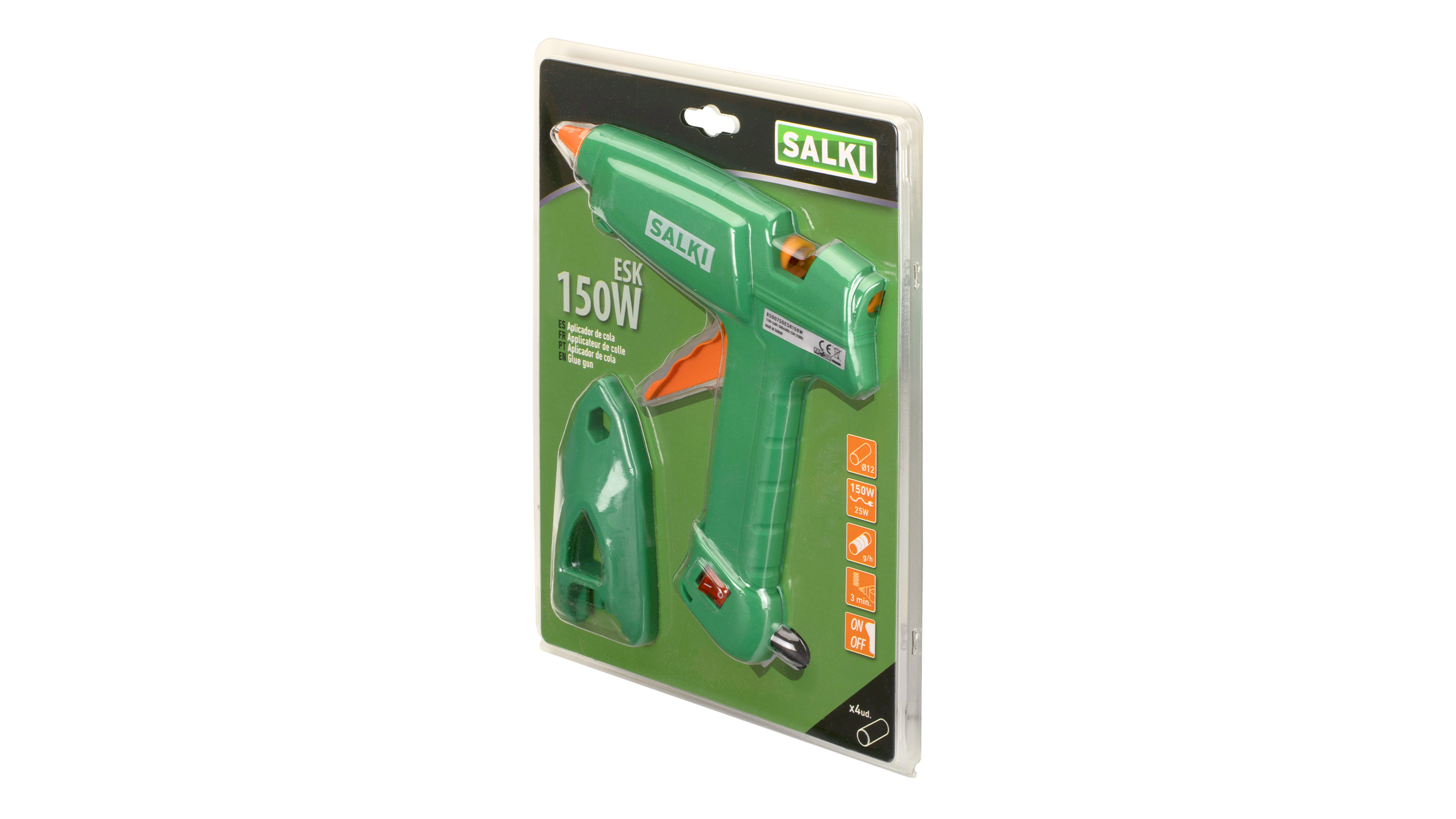 Pistola de cola termofusible SALKI 150 W - 8