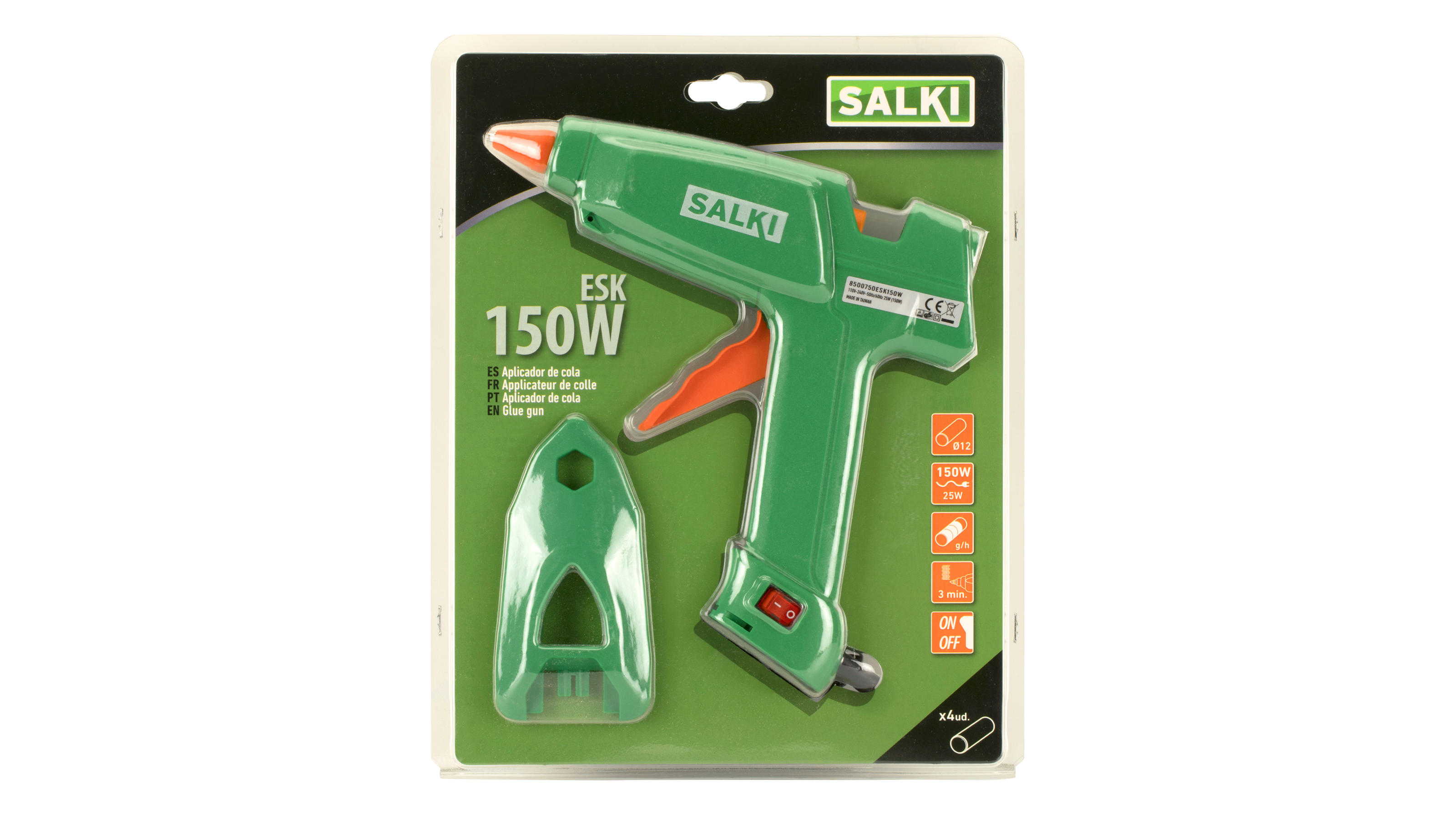 Pistola de cola termofusible SALKI 150 W - 7