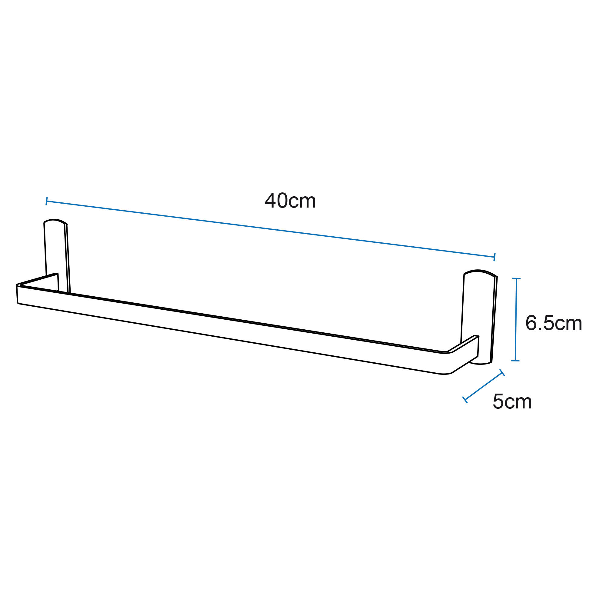 Toalheiro ADESIVO 40 - 7