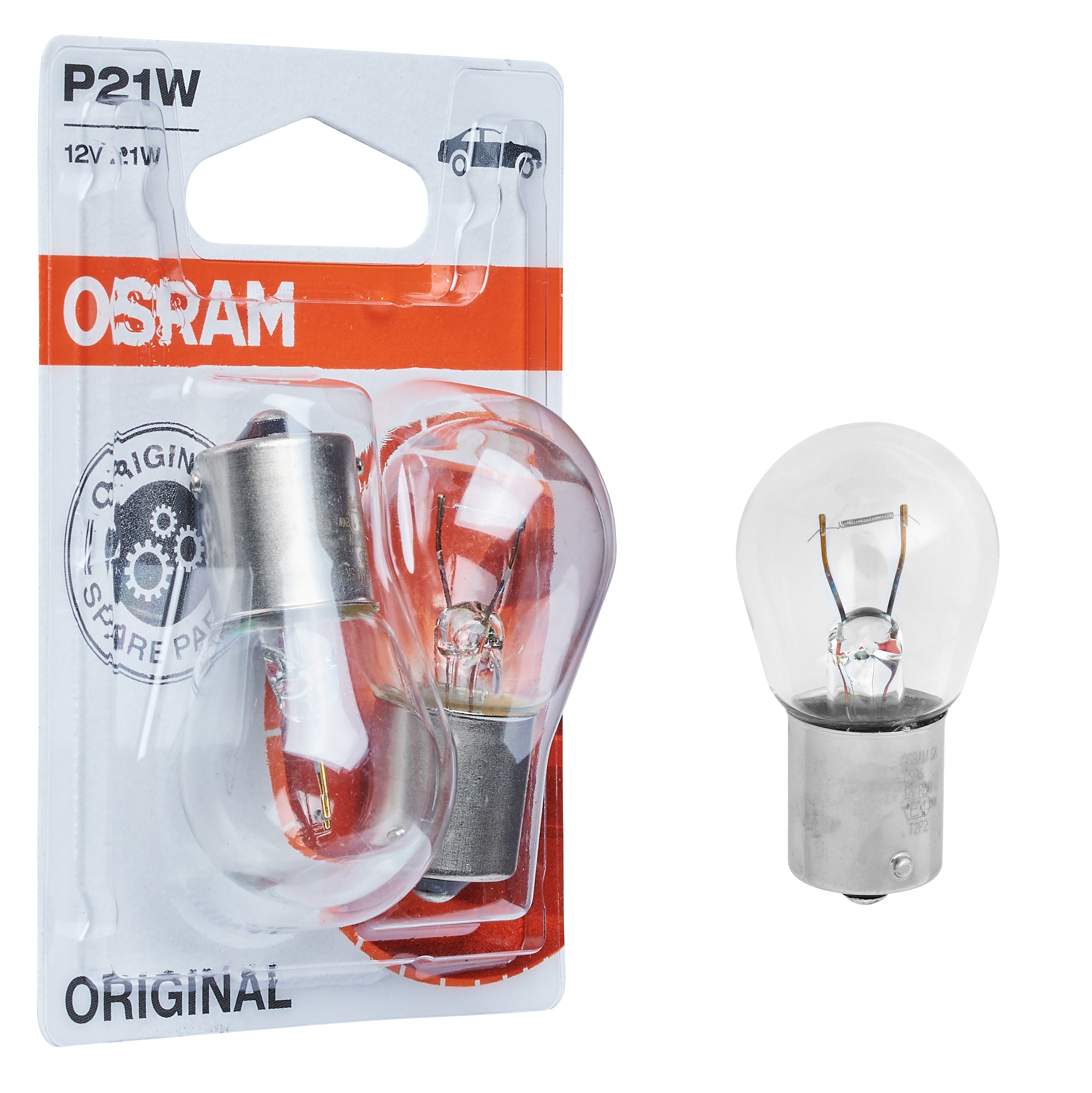 Żarówka samochodowa 2 szt. P21W 12 V 21 W Osram