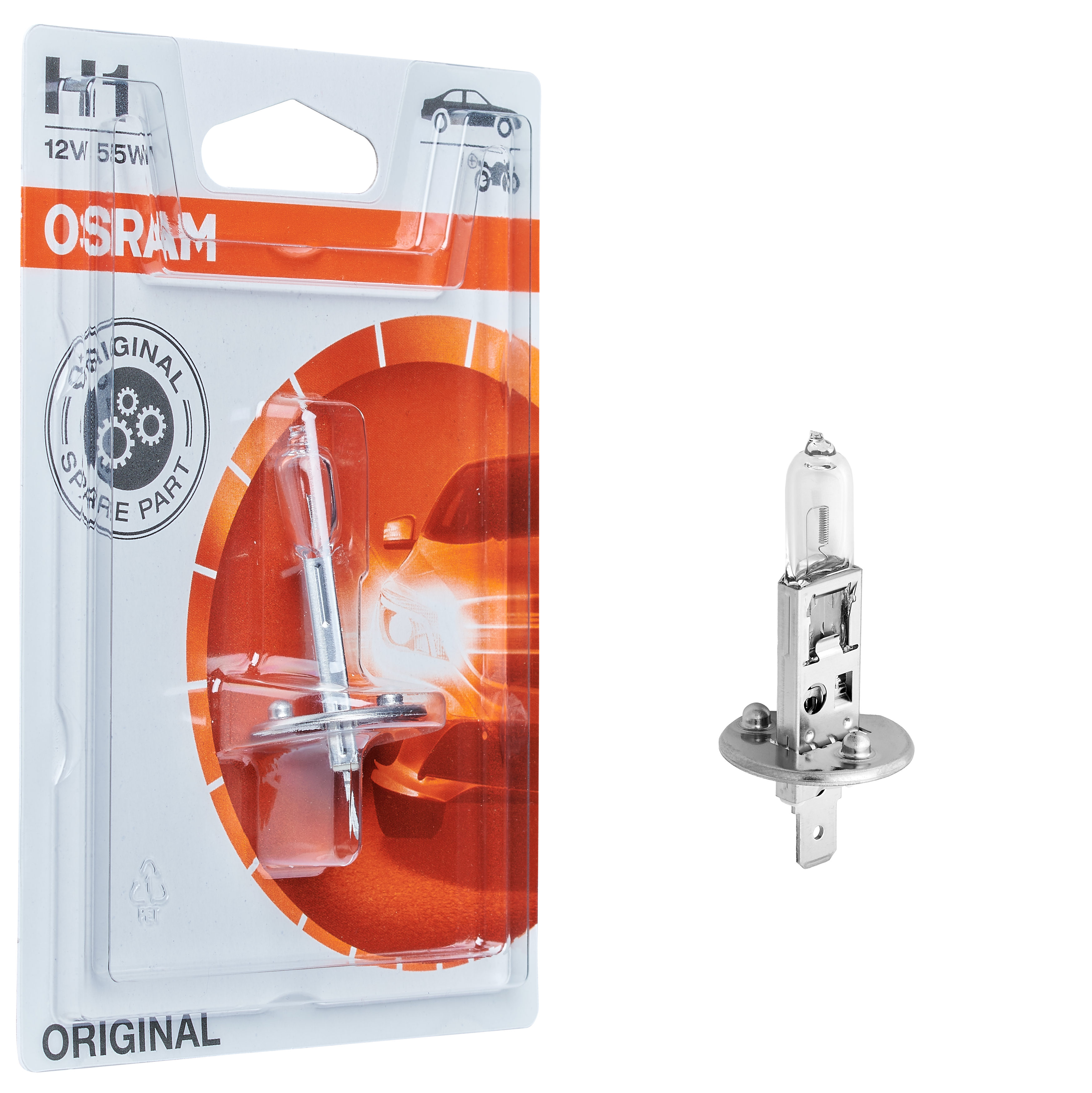 Żarówka samochodowa Original H1 12 V 55 W Osram