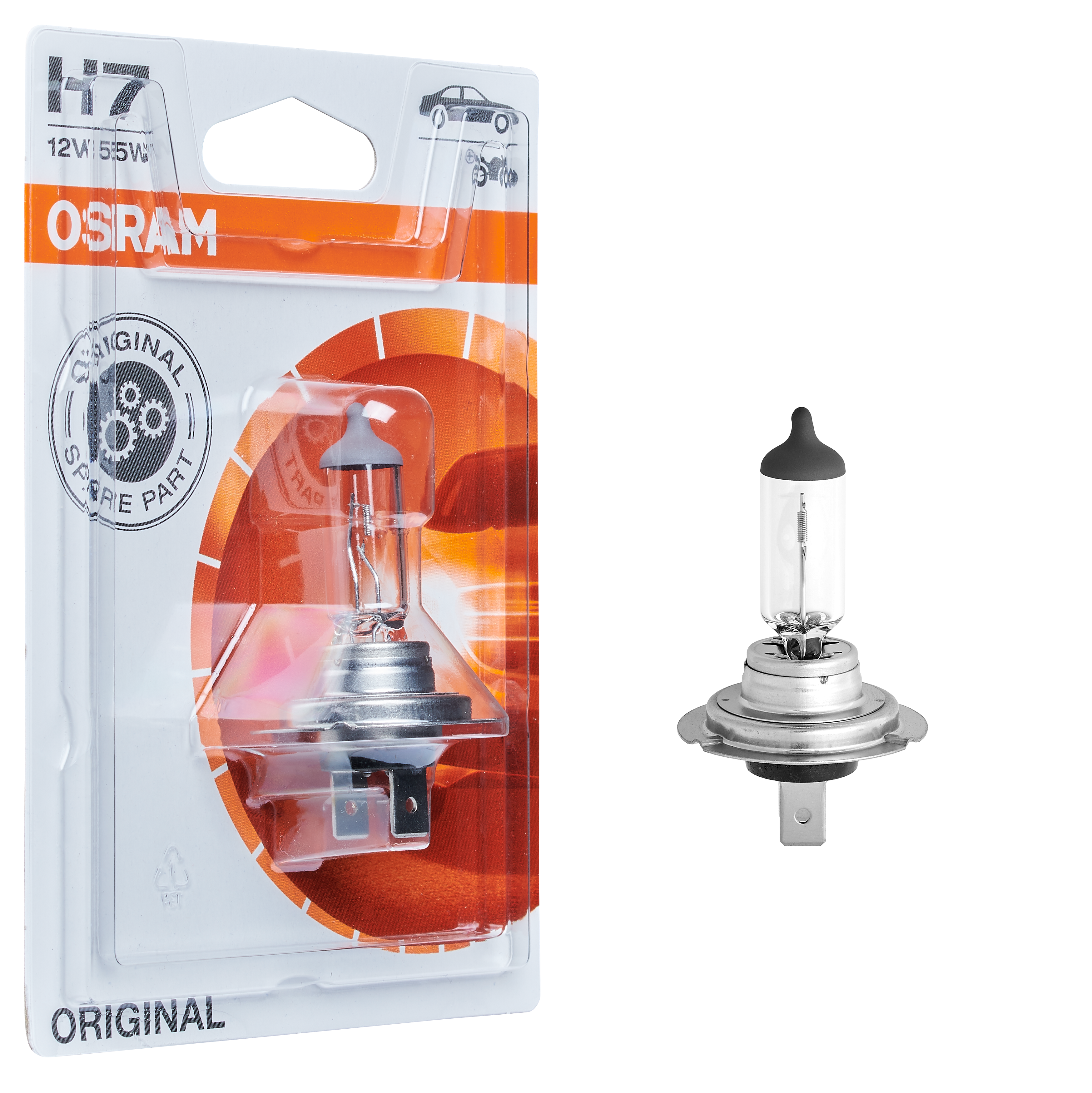 Lampadina Alogena Osram H11 64211L+ DOT - 12V 55W 3800K, Originale Made In Germany, Confezione Da 2 - Foto 6