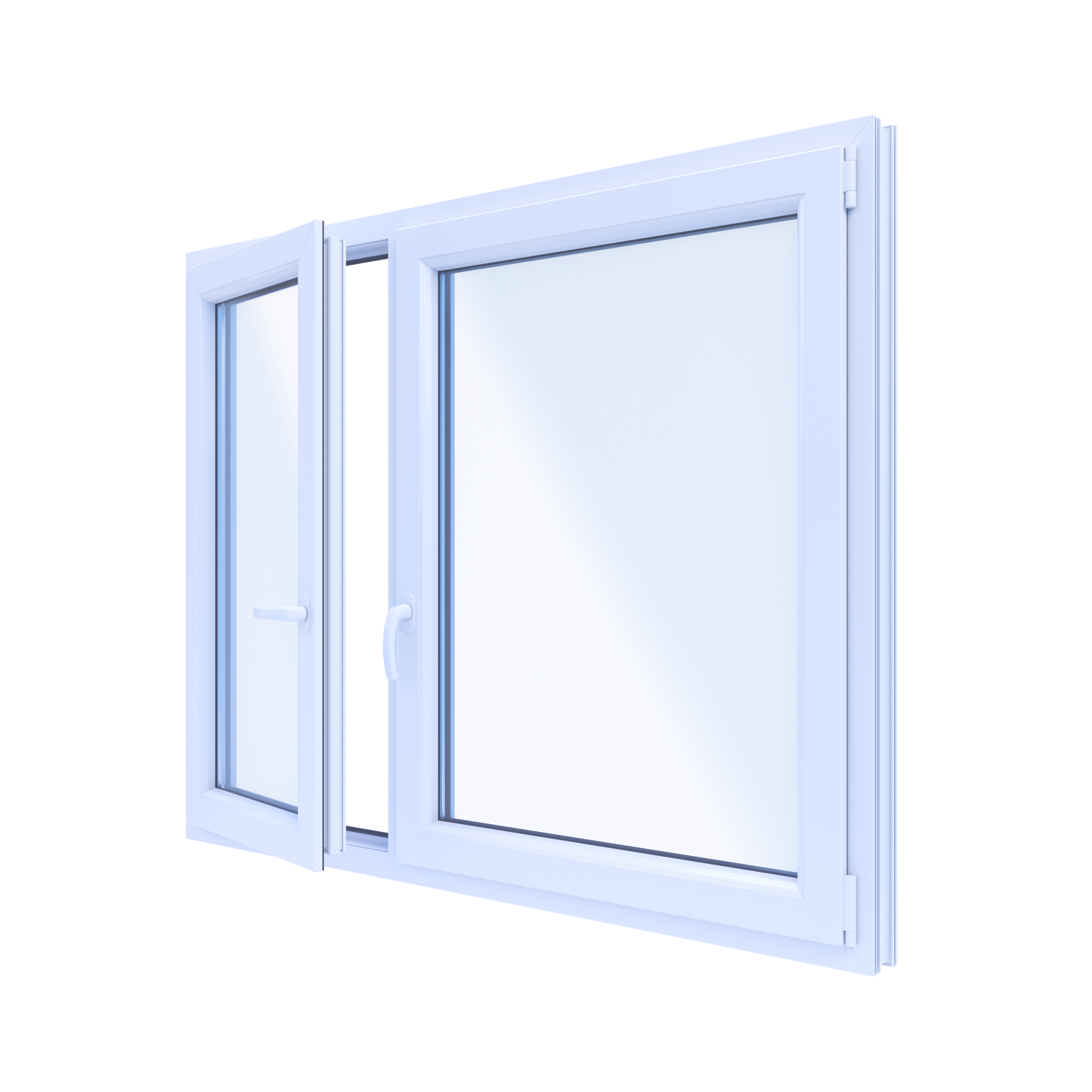 Okno PCV 2-szybowe fasadowe O19 białe 1465x1135 mm otwierane do wewnątrz lewe Witraż - 3