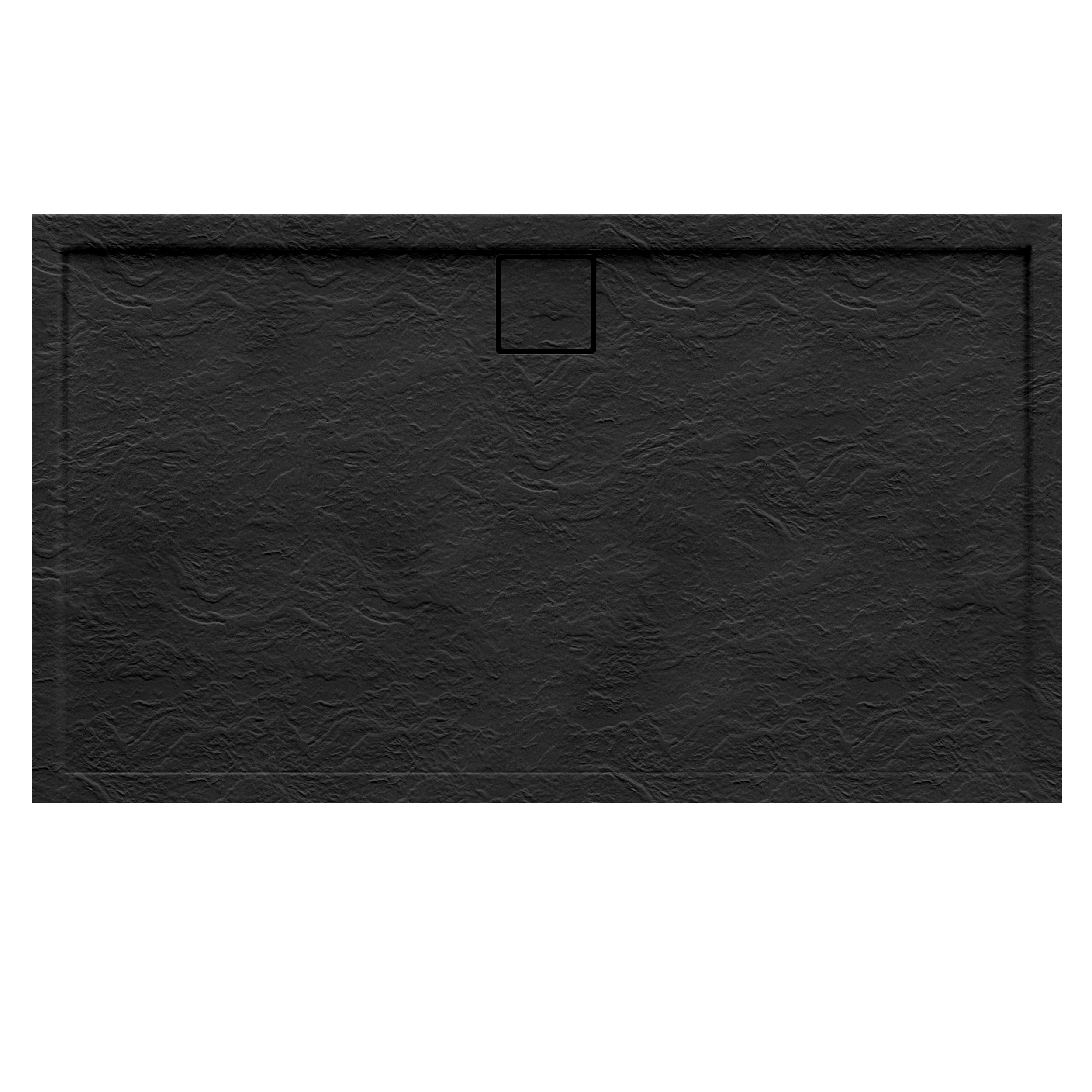 Brodzik do kabiny prysznicowej prostokątny Magnetic 80x140x5 cm czarny strukturalny Schedpol