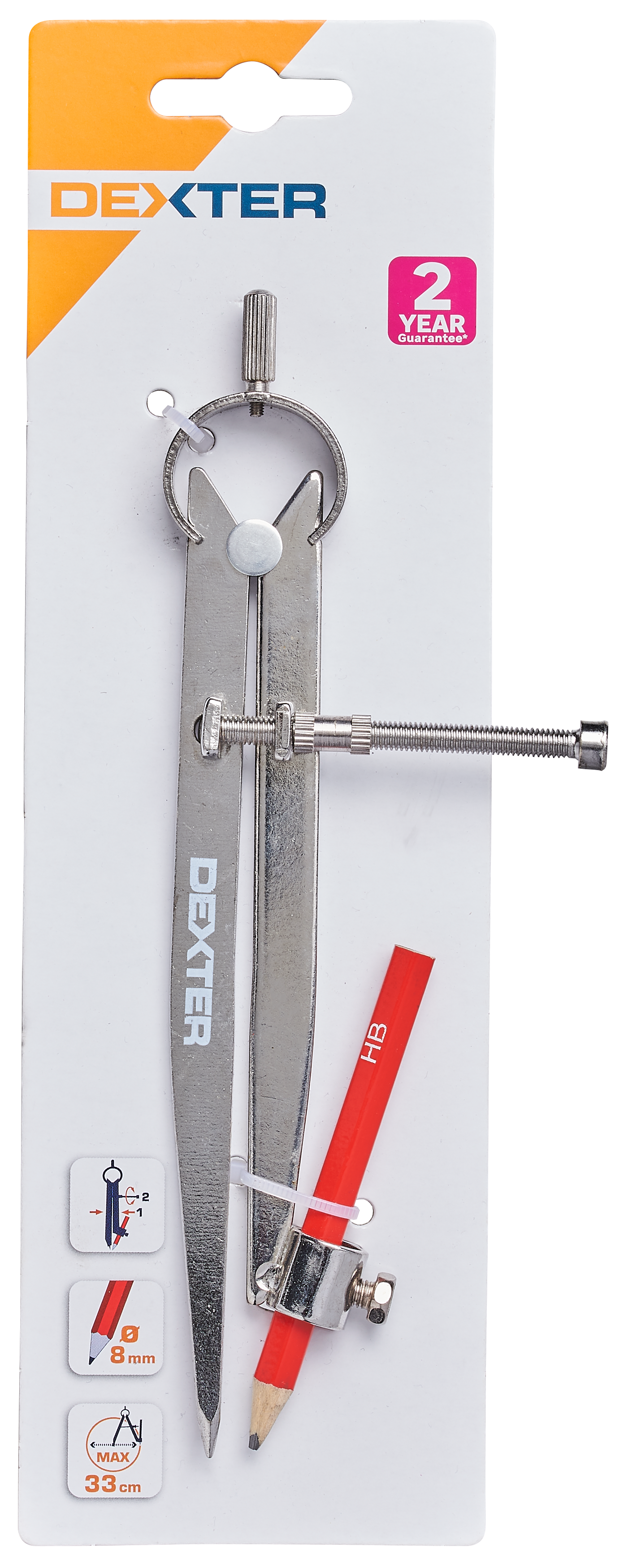 Compas porte-crayon DEXTER, 16 cm - 4