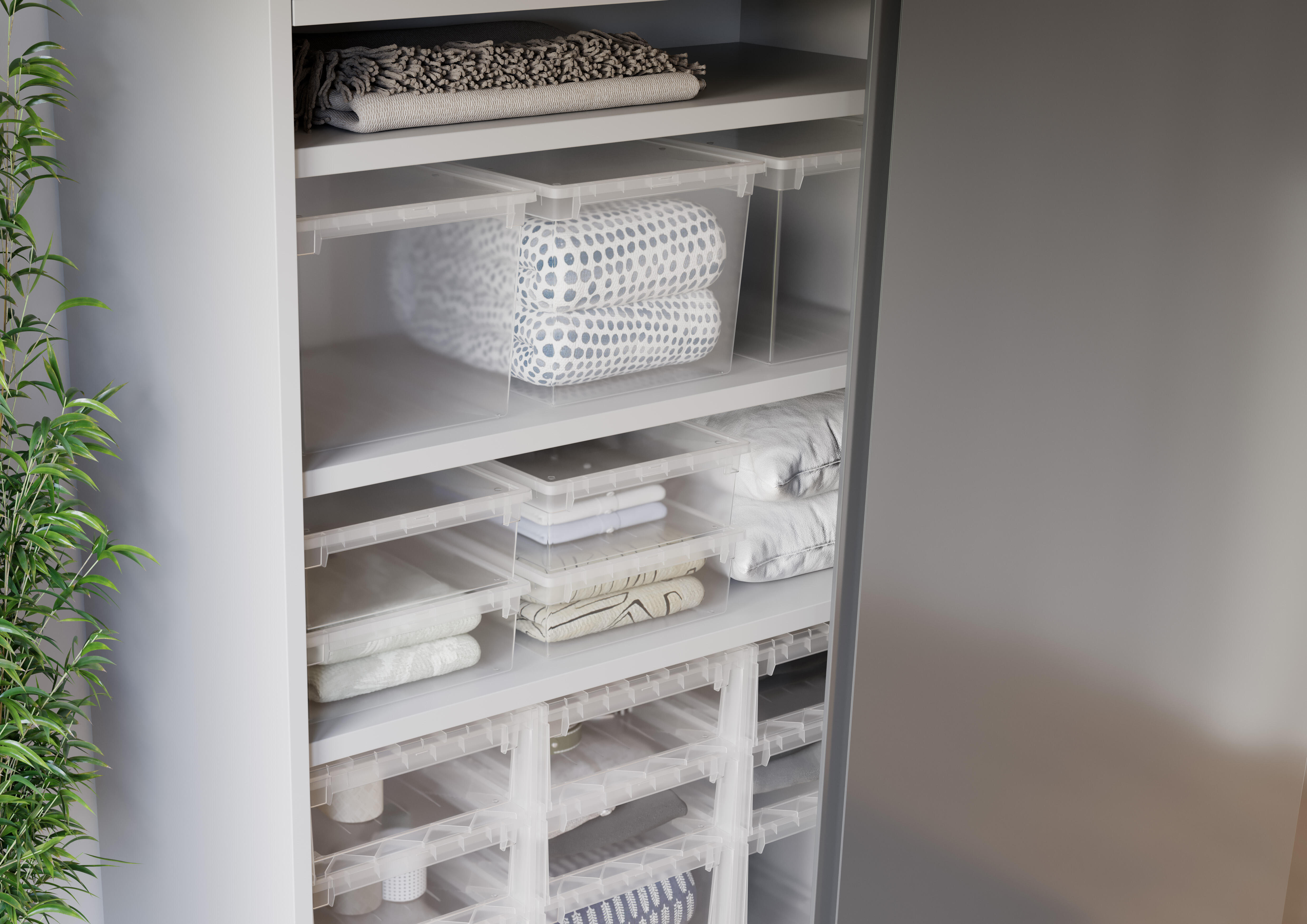 Cassetto singolo Light L 39.6 x  H 33.9 x  P 52 cm  trasparente - 2