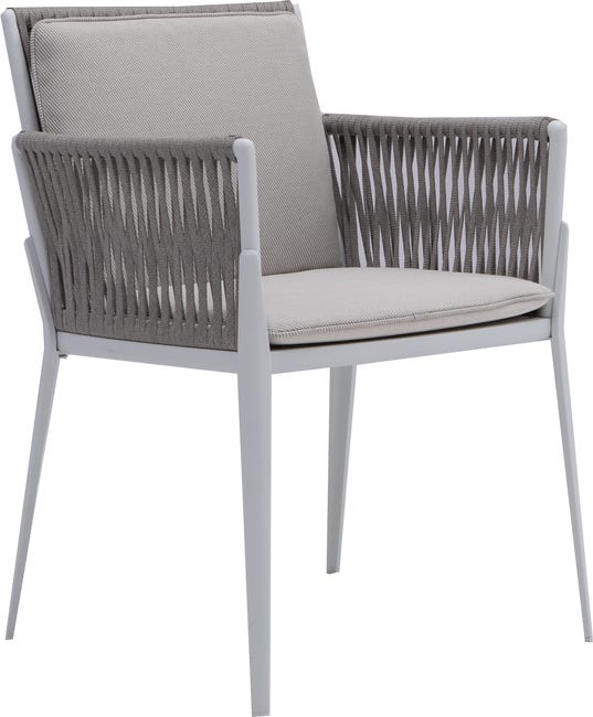 Fauteuil Hydra en Corde Blanc