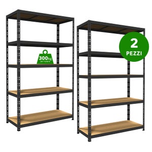 Scaffale Metallico 230x60x40cm - 6 Ripiani Da 145kg Per Garage E Cantina - Foto 11