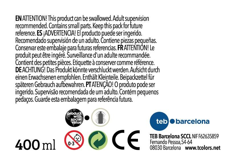 Pintura efecto tiza TCOLORS 175ml casi negro - 11