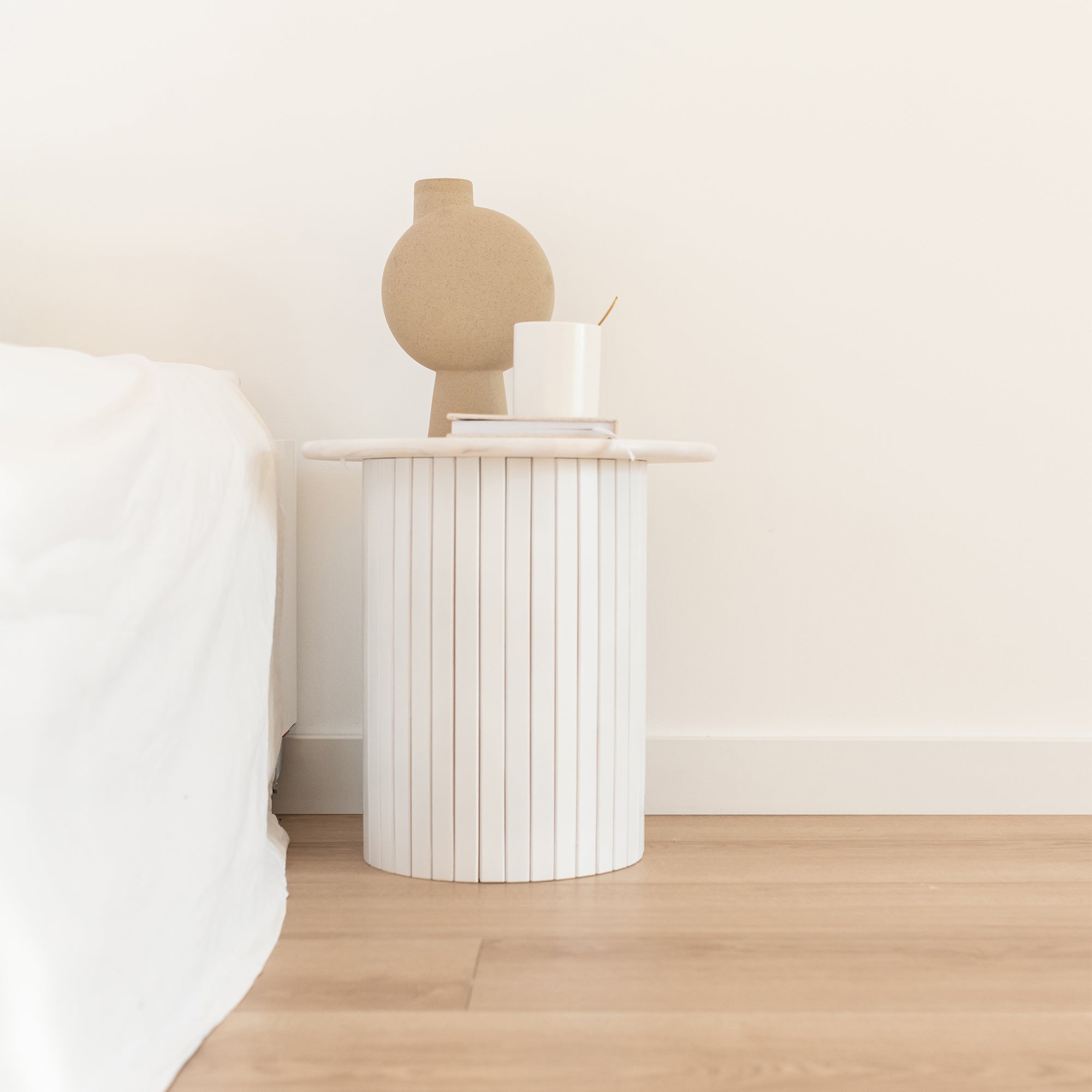 Plinthe mdf carrée, blanche, H. 7.8 x L. 2.4 m, Ep.14 mm ARTENS - 2