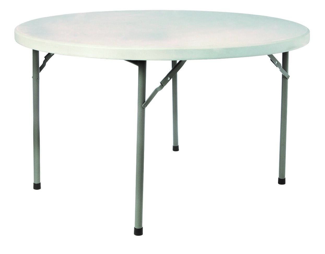 Mesa de jardín de acero kraus gris de ø 160x74 cm