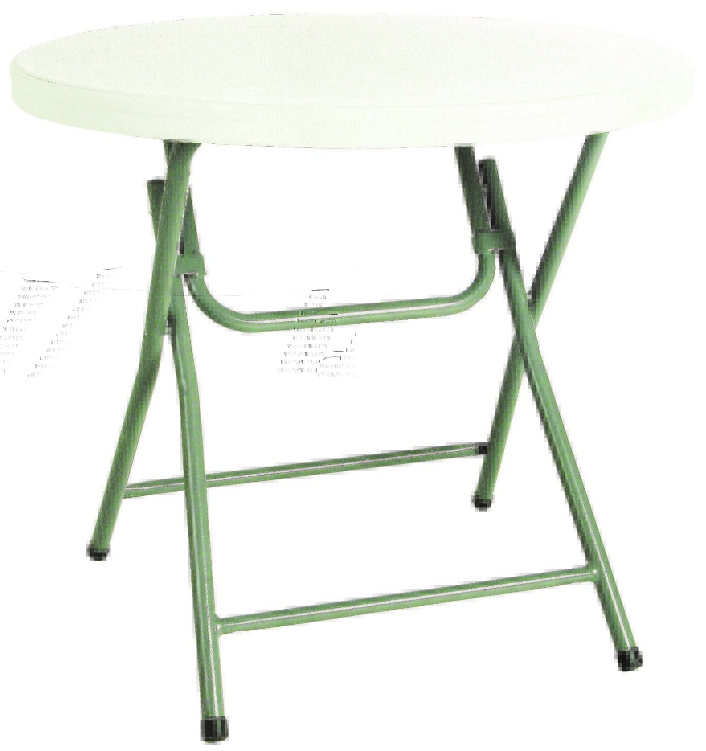 Mesa de jardín de acero hamlet gris de ø 80x74 cm