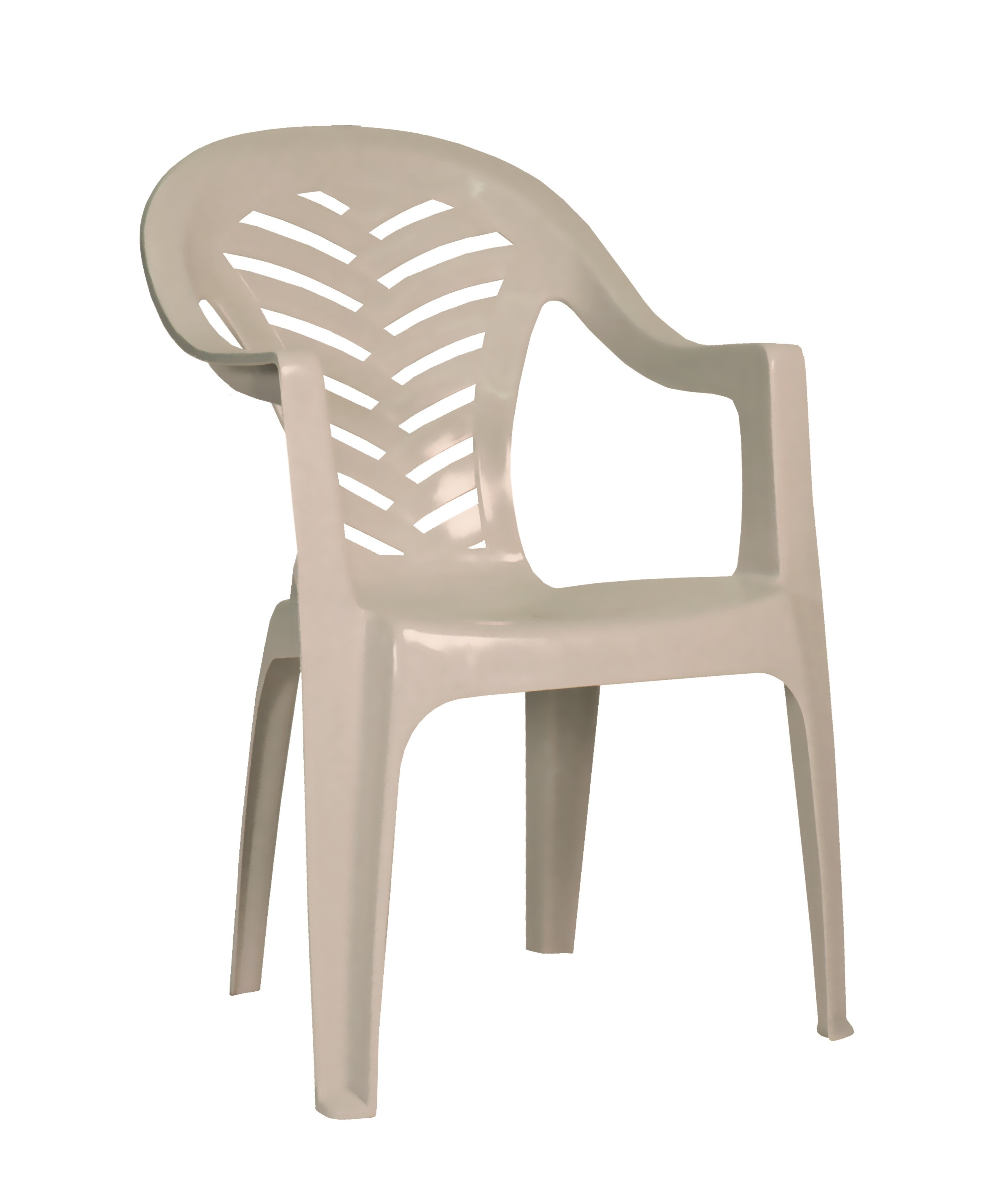 Silla de jardín de polipropileno reciclado palma beige