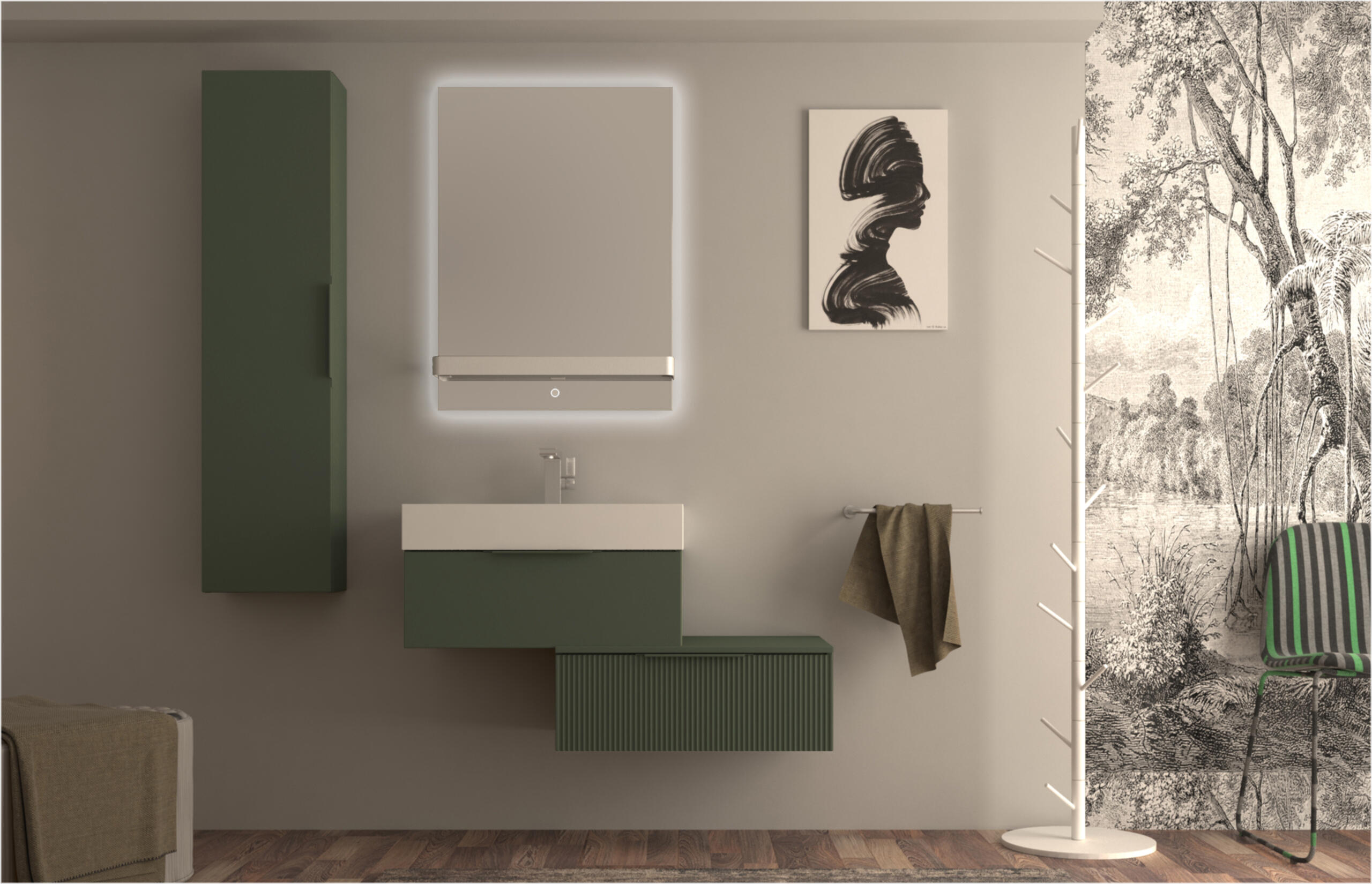 Lavabo a incasso rettangolare Modula H 11.5 cm in resina bianco - 8