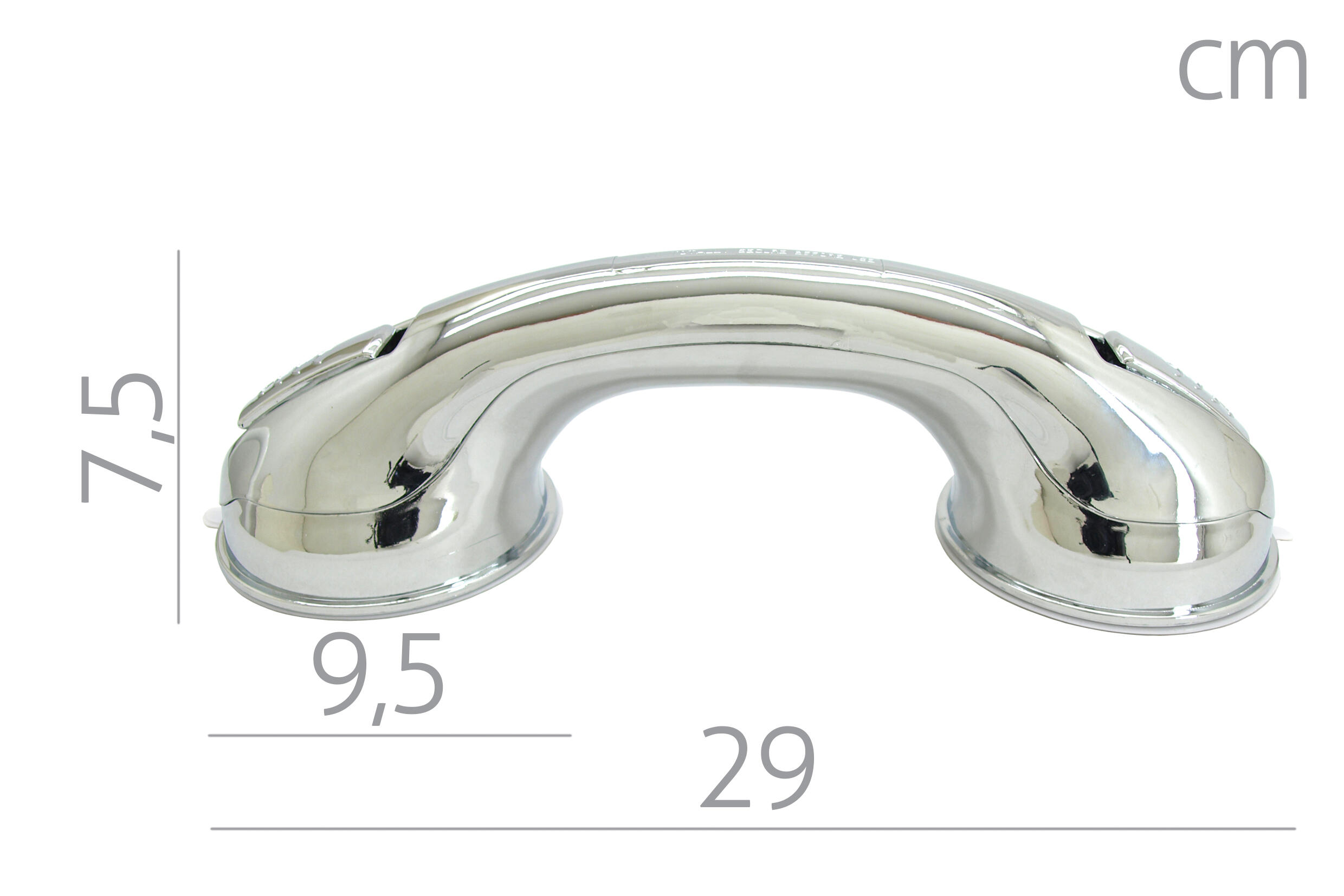 Barra de apoio VENTOSA 29CM CROMADO - 3