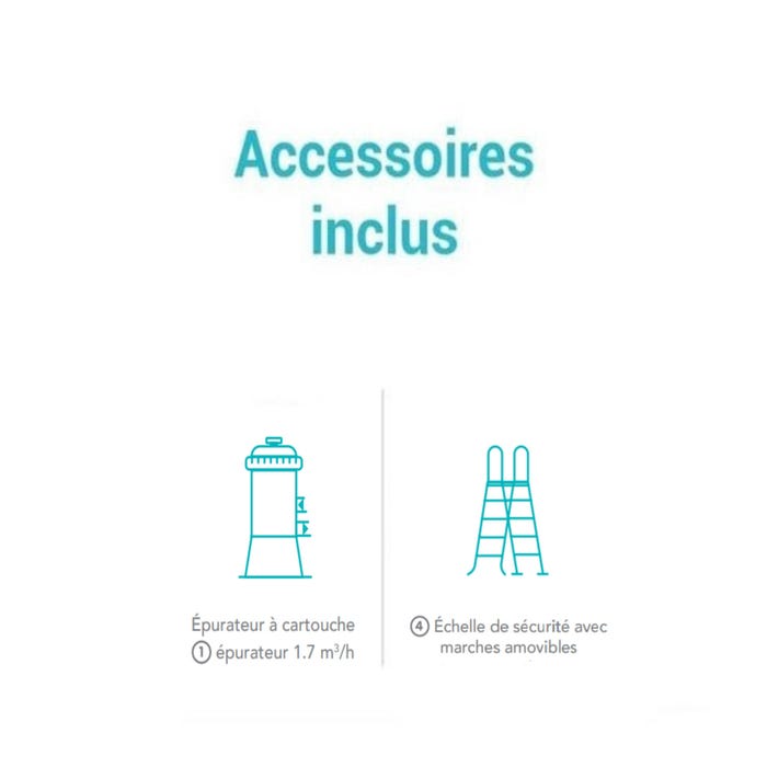 Accessoires piscine tubulaire chevron intex