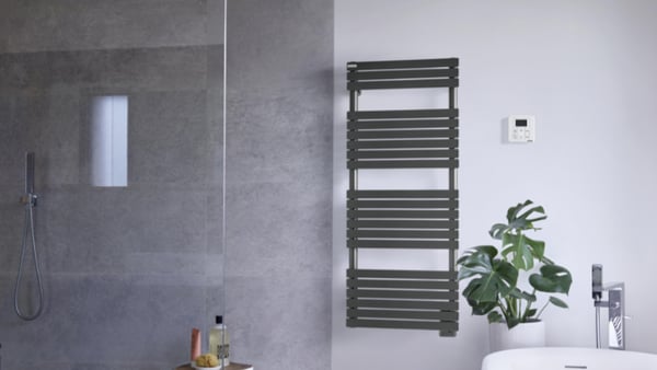 Sèche-Serviettes Acova Eau Chaude 460W - Gris - H.86 X L.50 Cm - Neuf Sous Blister