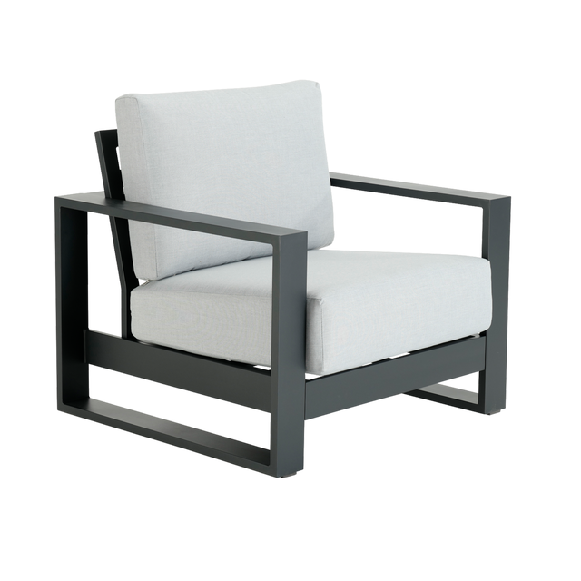 Sofá de jardín NATERIAL Athena de aluminio gris