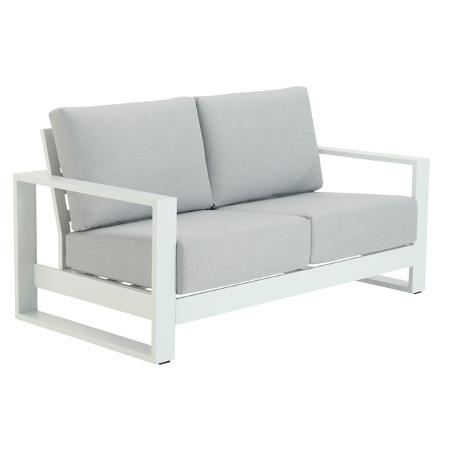 Canapé 2 places en aluminium blanc Athena NATERIAL