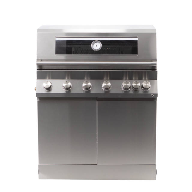 Barbecue a gas per cucina da esterno ILo NATERIAL 6 bruciatori  L 60 x H 120 x P 93 cm