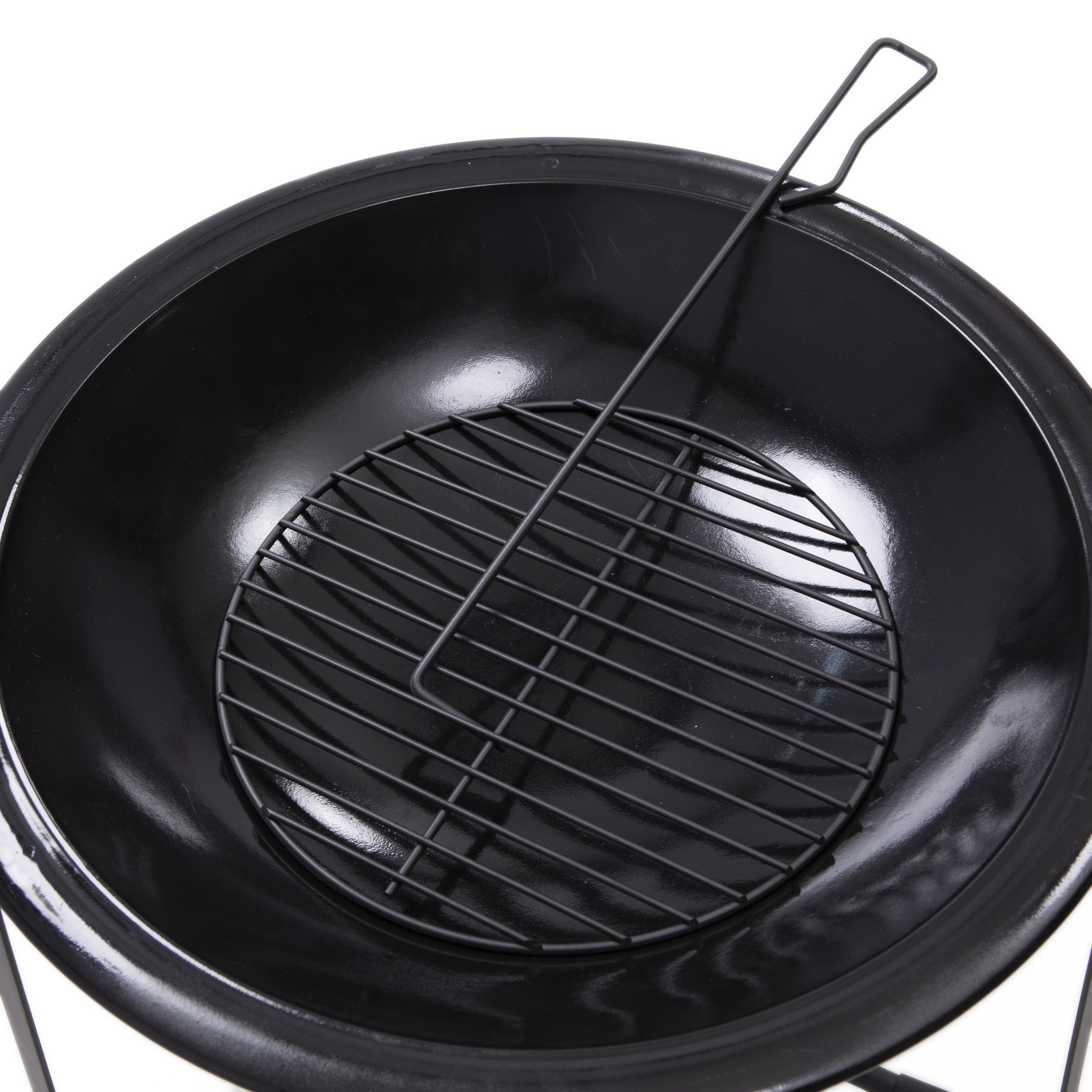 Brasero avec couvercle d56cm noir Aoma NATERIAL - 6