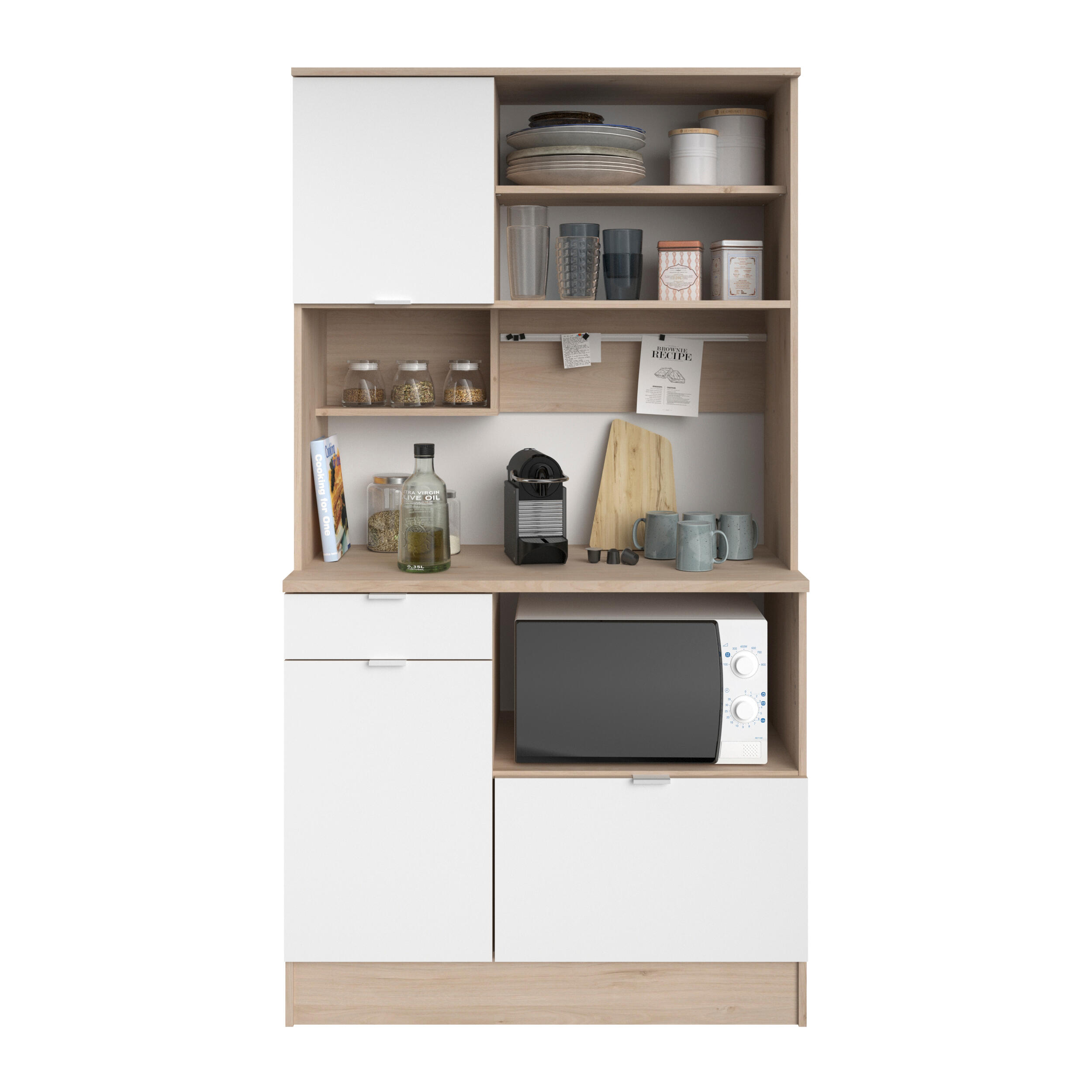 Alacena cocina socool Jackson blanco / roble 185.7 x 100.2 x 45.3cm - 5