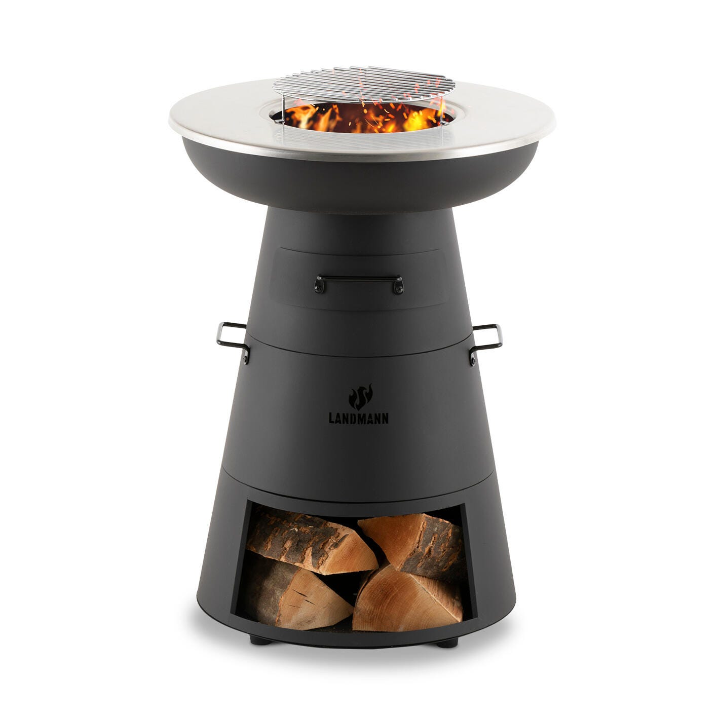 Bras ro 2 En 1 Avec Plancha En Acier Inoxydable Et R serve De Bois Bras ro 2 En 1 Avec Plancha En Acier Inoxydable Et R serve De Bois