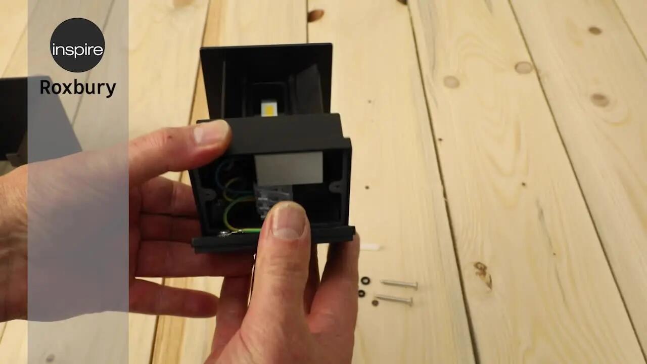 Candeeiro de parede exterior Roxbury  810lm 4000K preto Inspire - 3